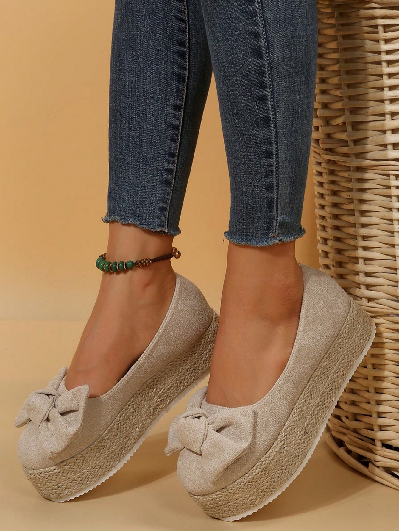 In Beige Women Wedges & Flatform