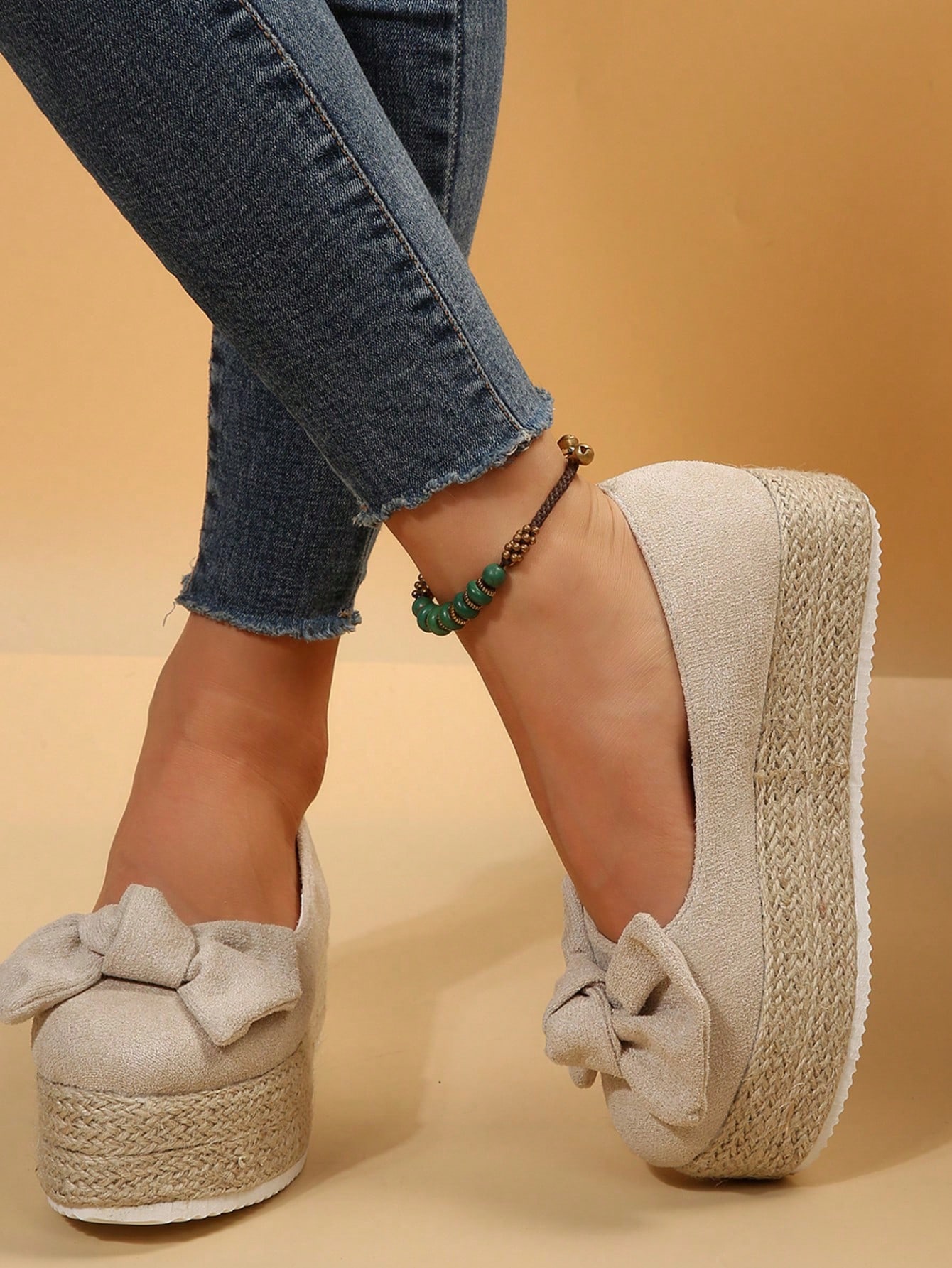 In Beige Women Wedges & Flatform