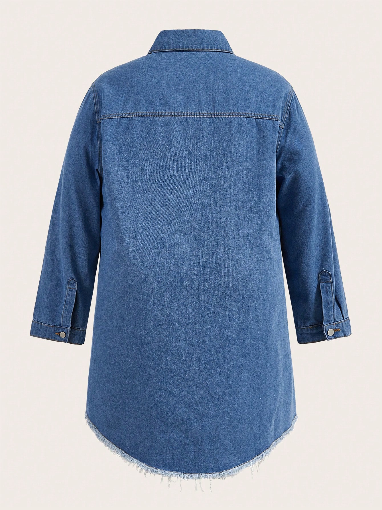 In Blue Plus Size Denim Tops