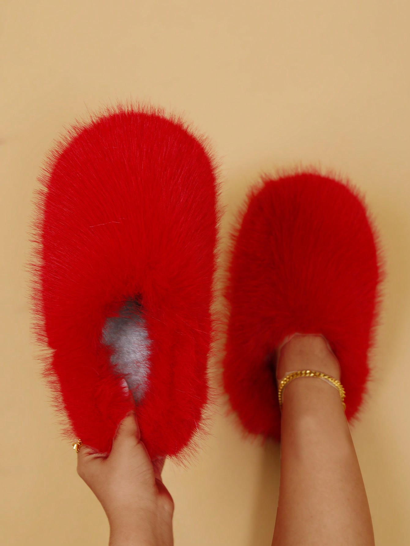 In Red Women Home Slippers