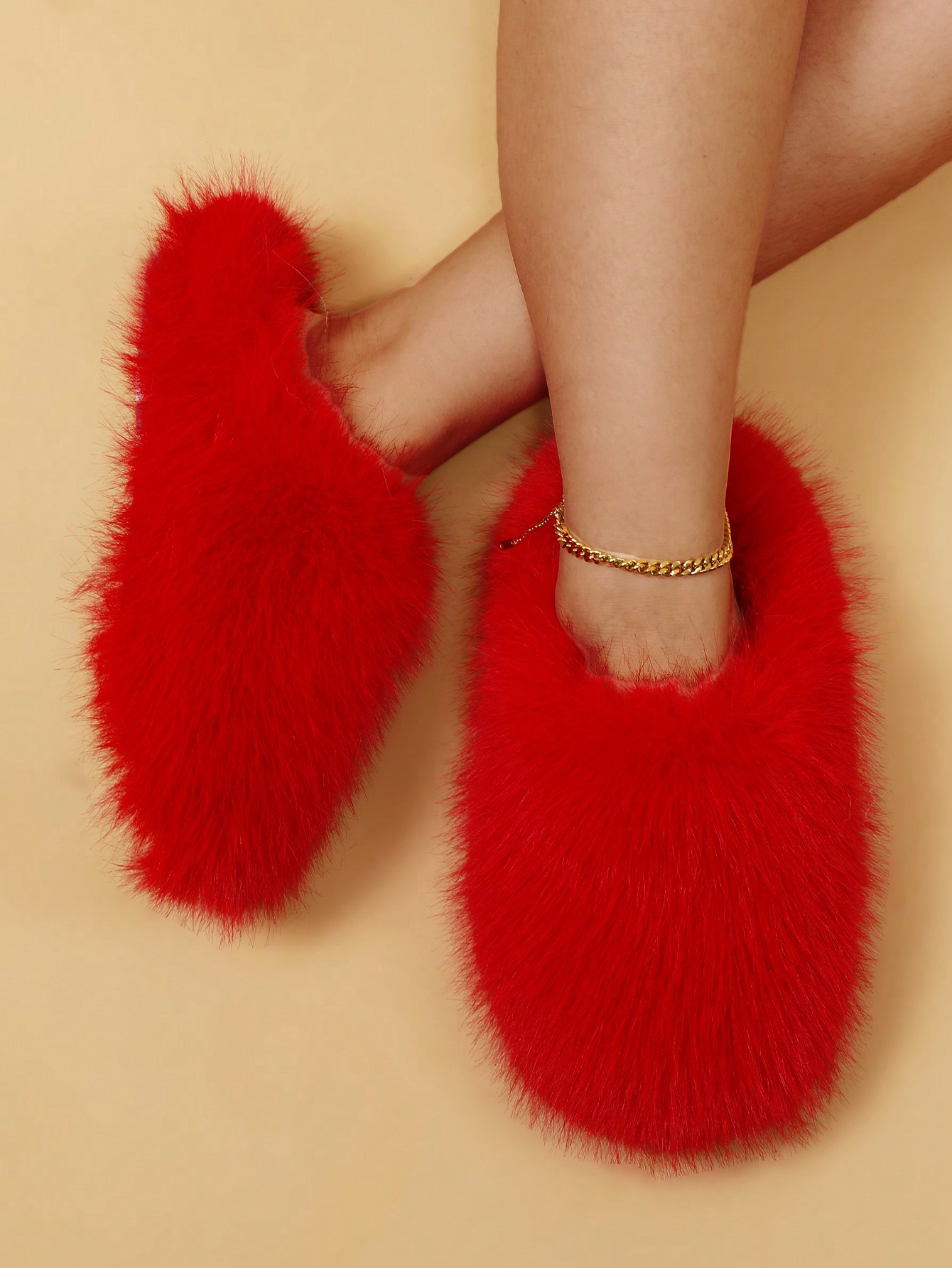 In Red Women Home Slippers