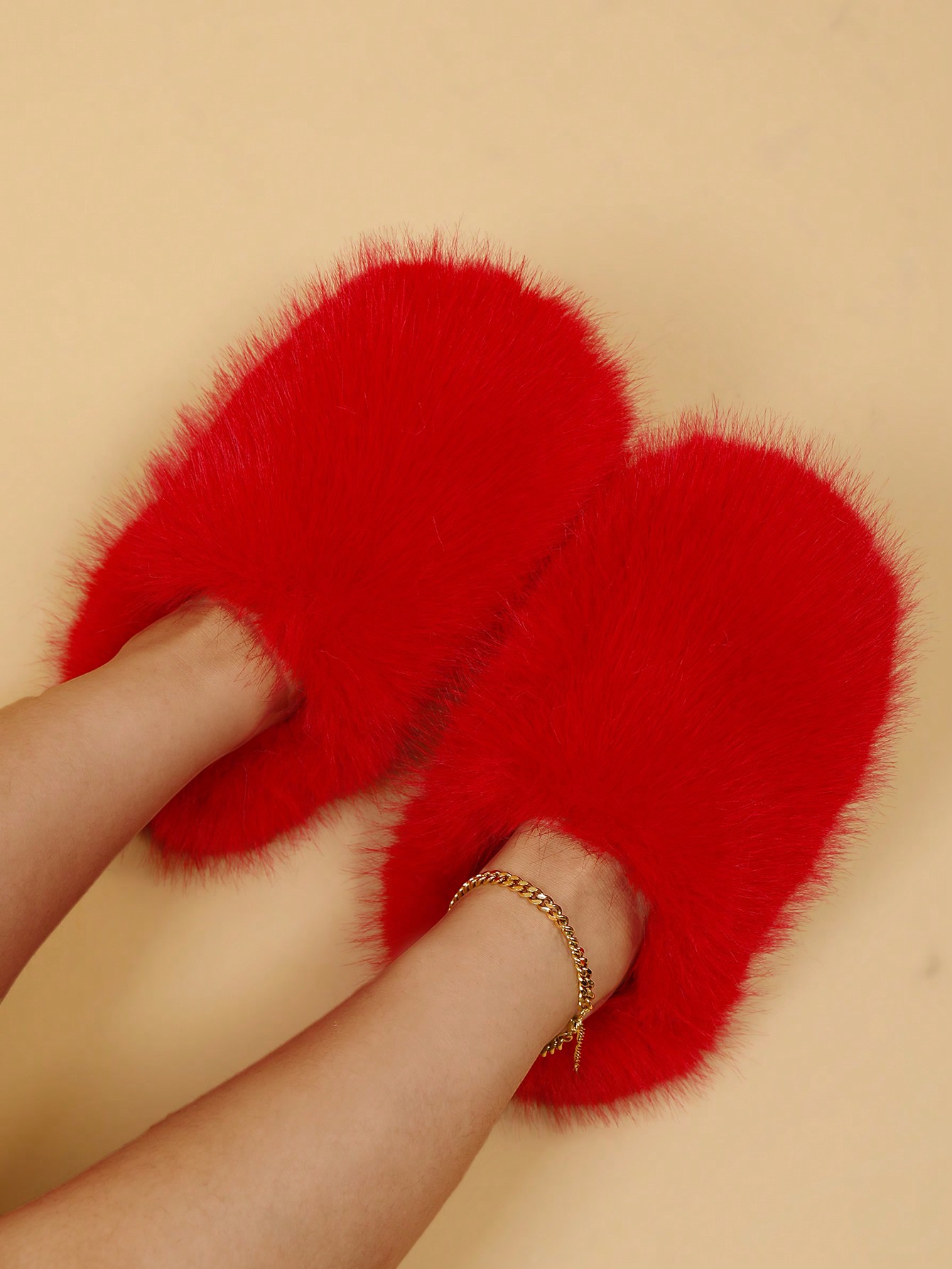 In Red Women Home Slippers