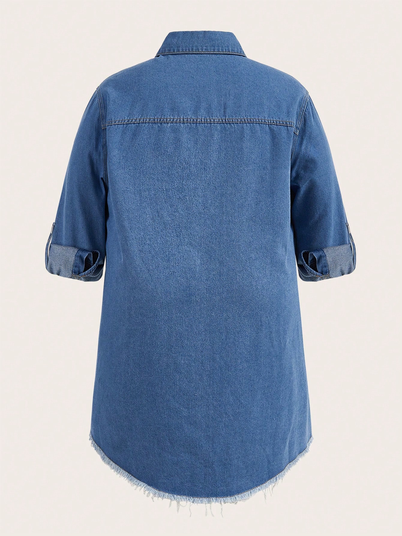 In Blue Plus Size Denim Tops