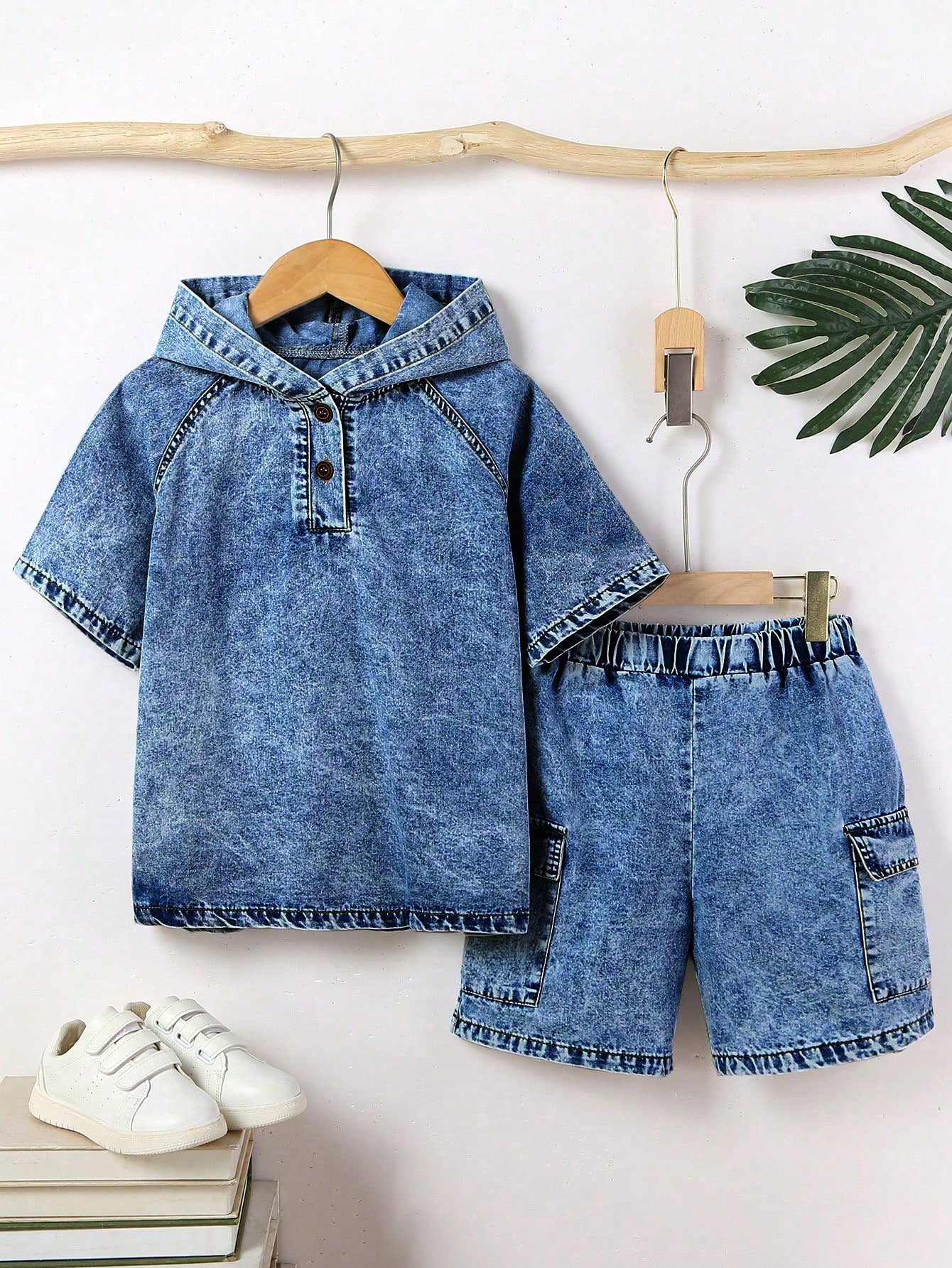 Tween Boys Denim Two-piece Outfits