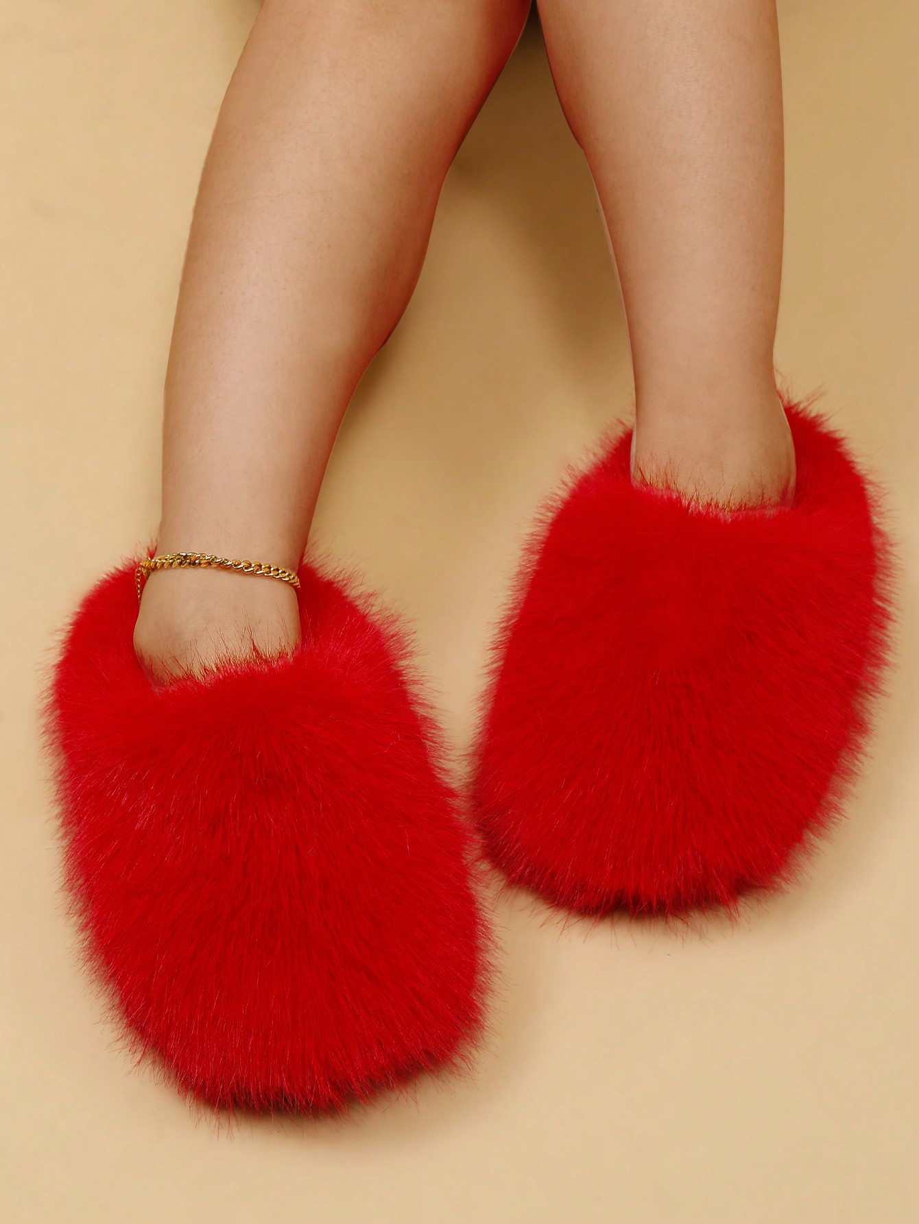 In Red Women Home Slippers