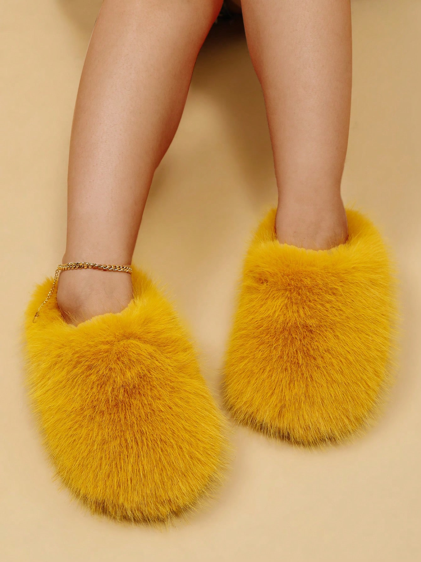 In Yellow Women Slippers