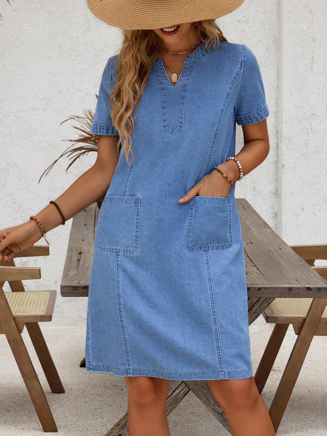 In Blue Women Denim Dresses