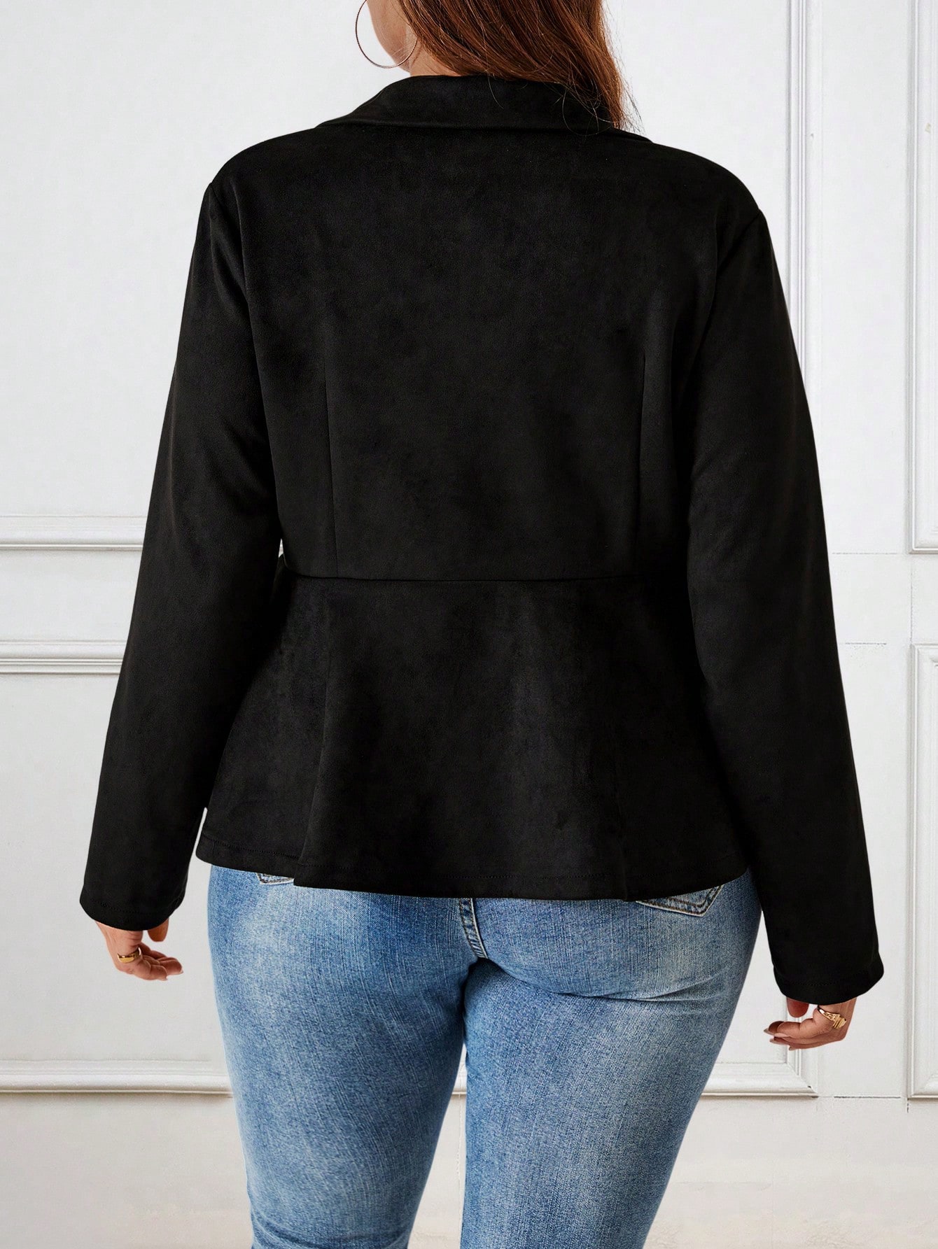 In Black Plus Size Jackets