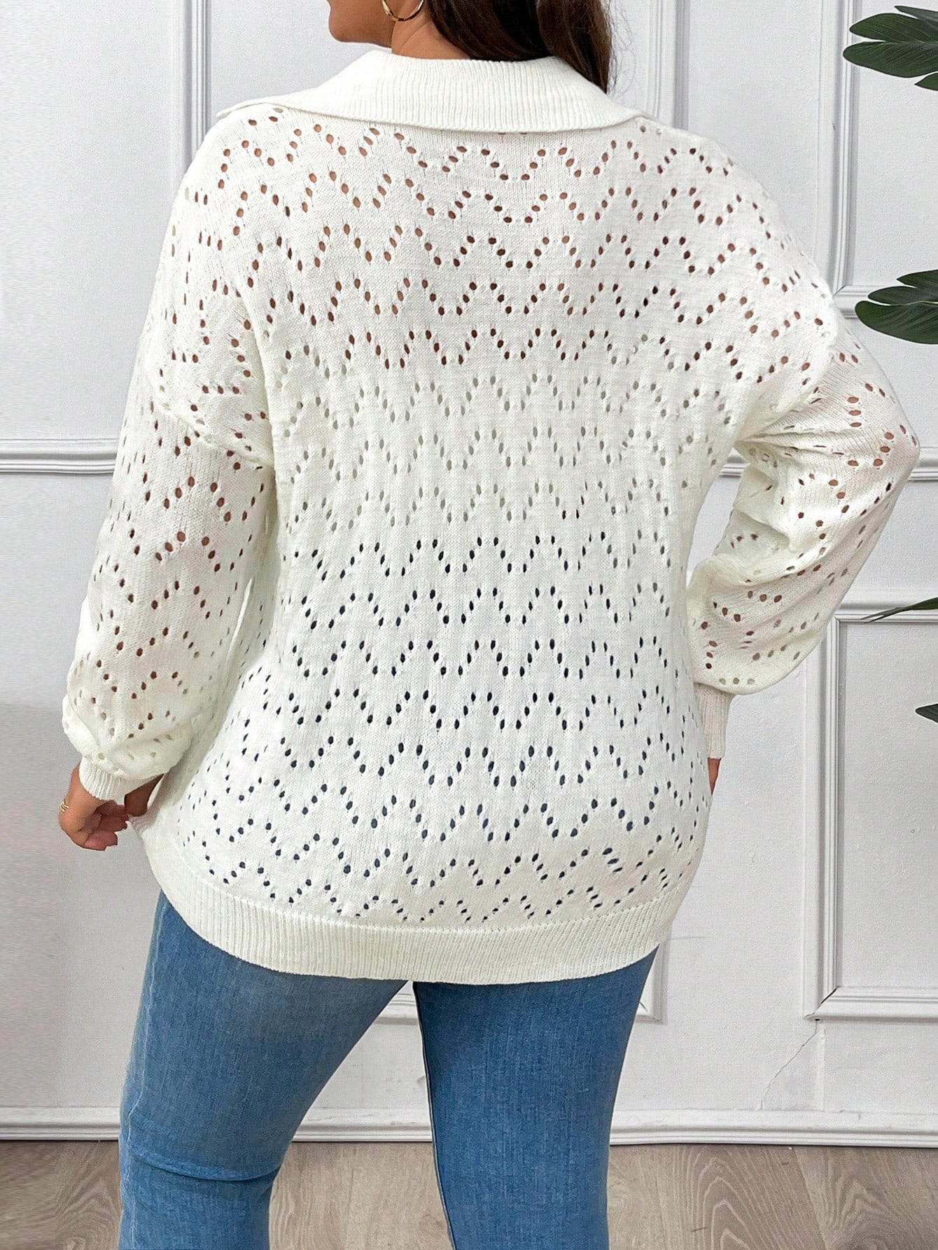 In White Plus Size Sweaters