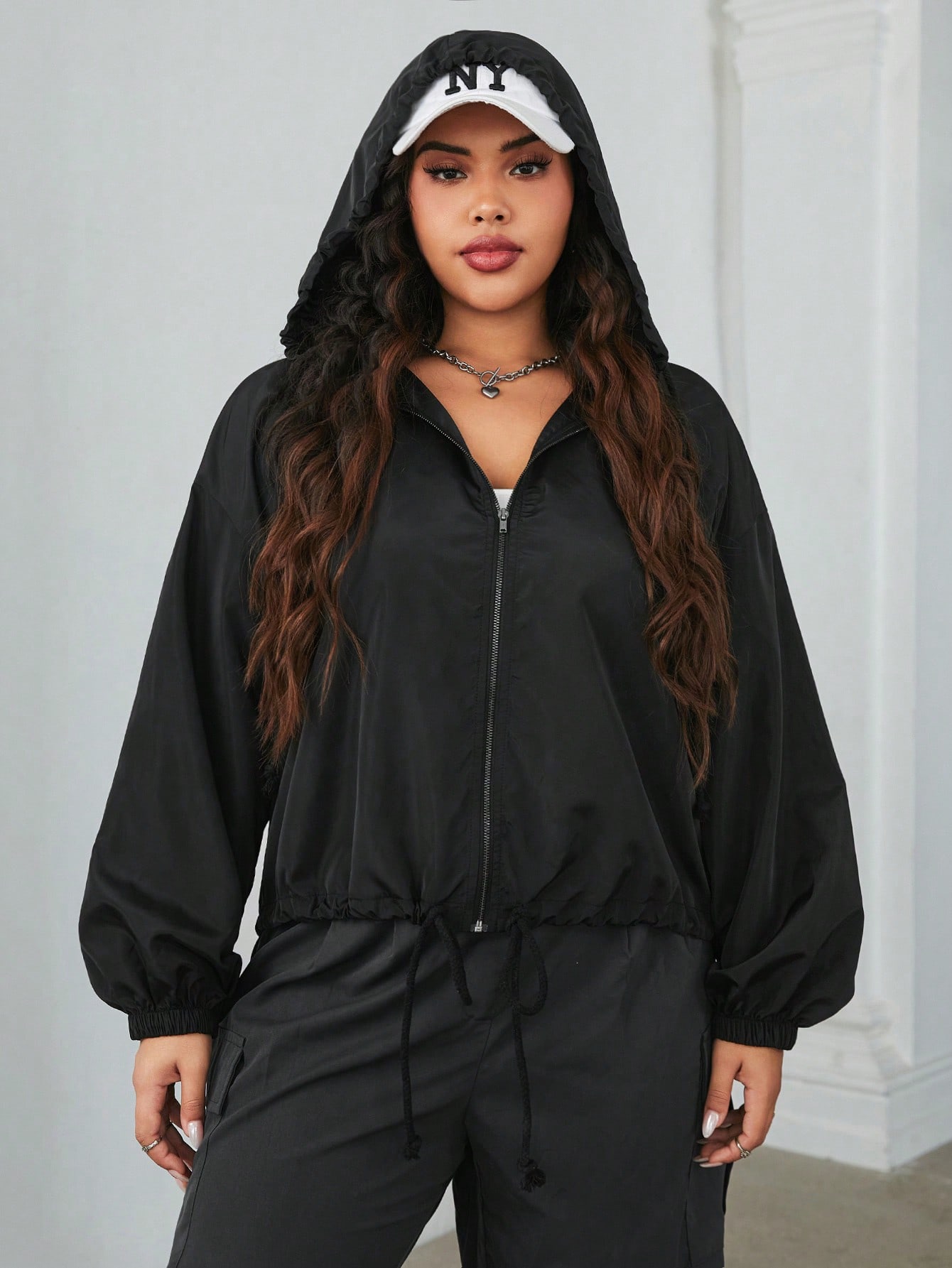 In Black Plus Size Jackets