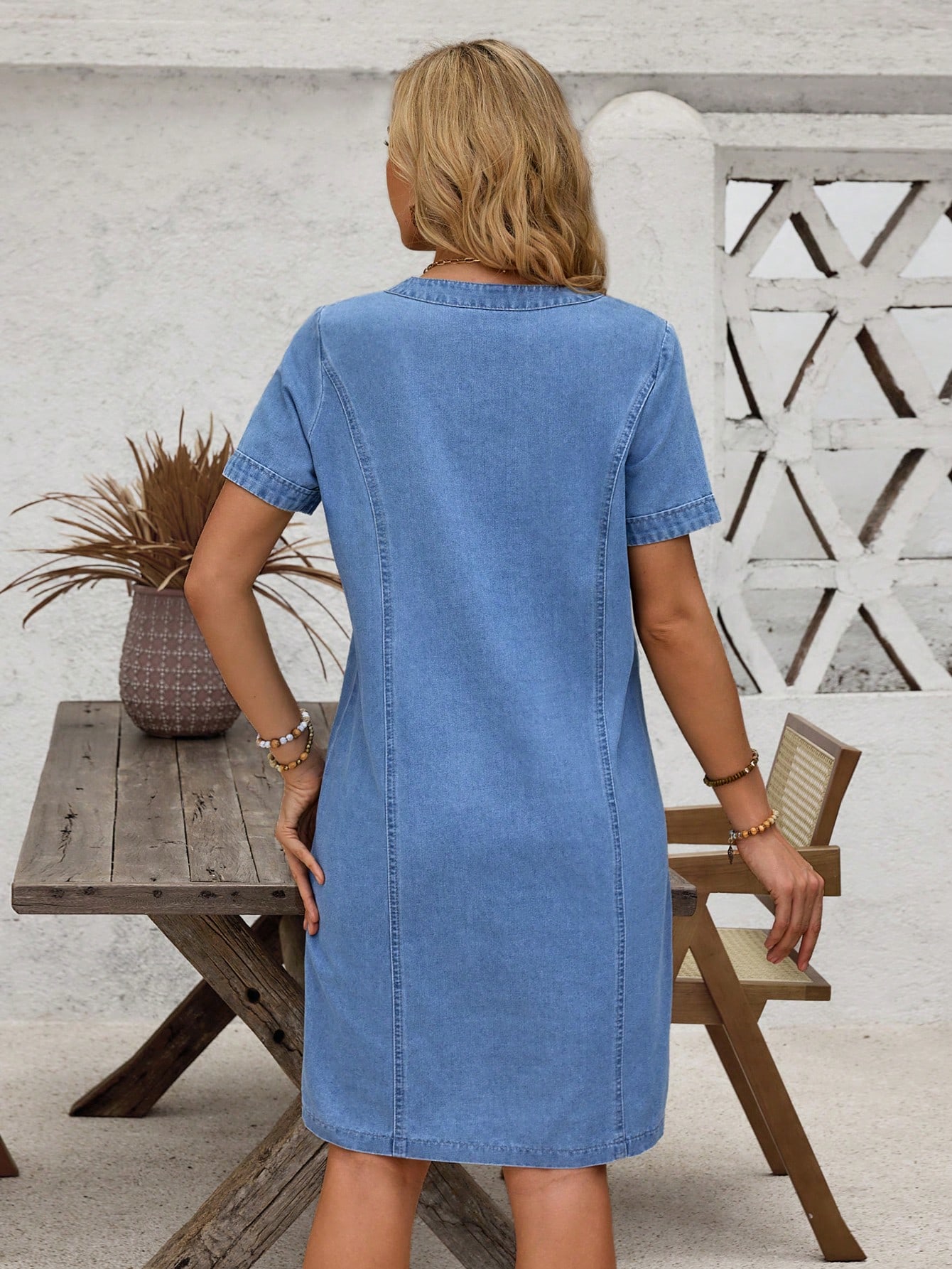 In Blue Women Denim Dresses