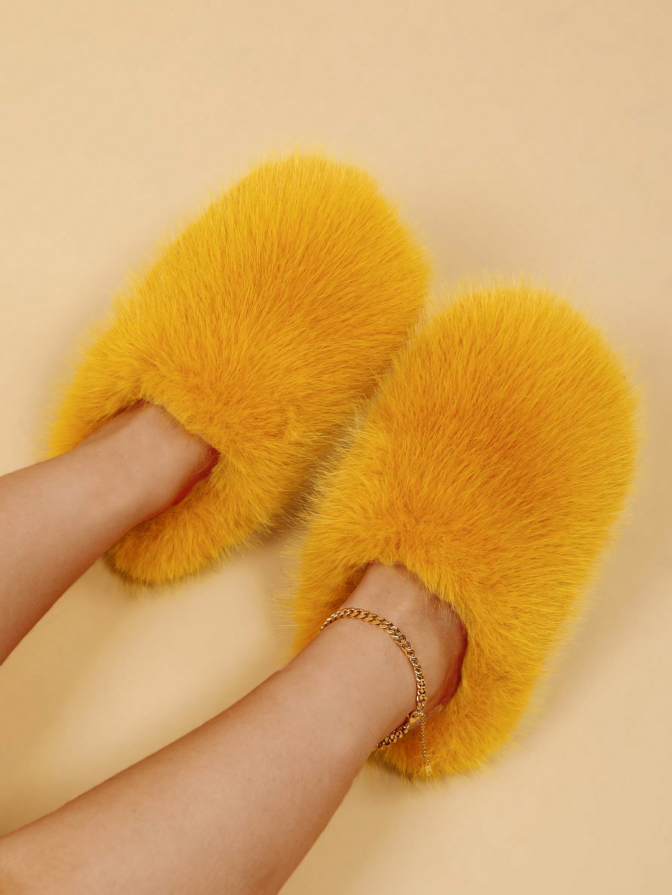 In Yellow Women Slippers