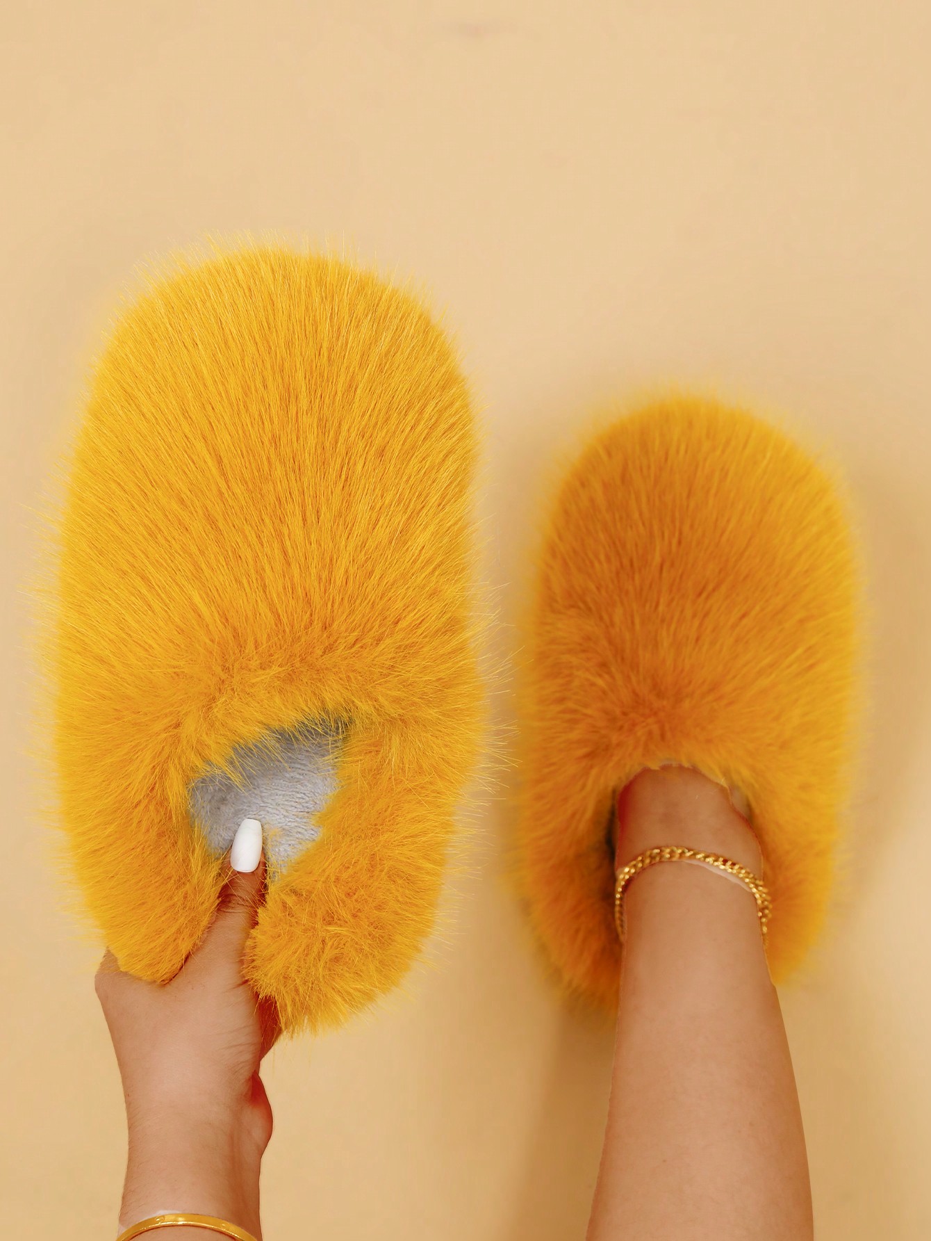 In Yellow Women Slippers