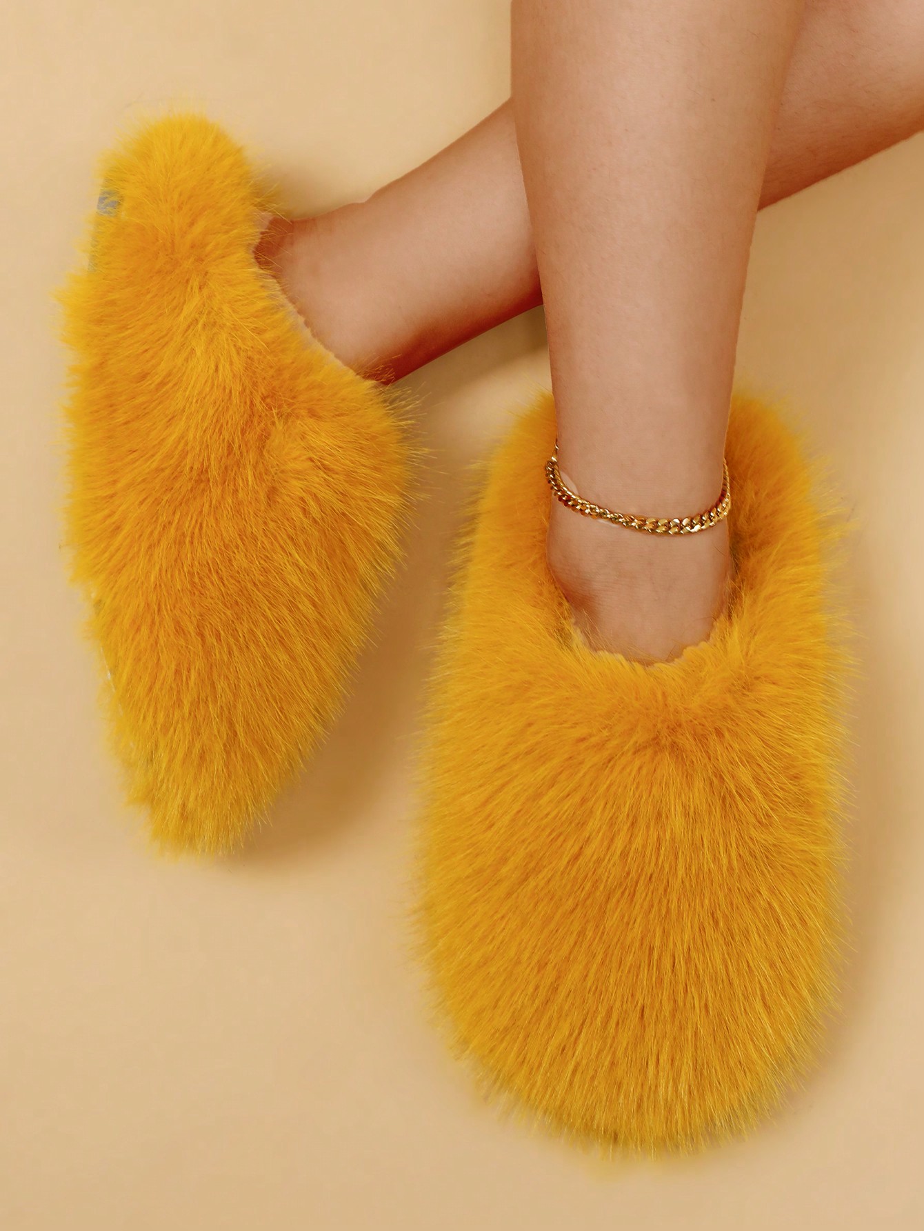 In Yellow Women Slippers