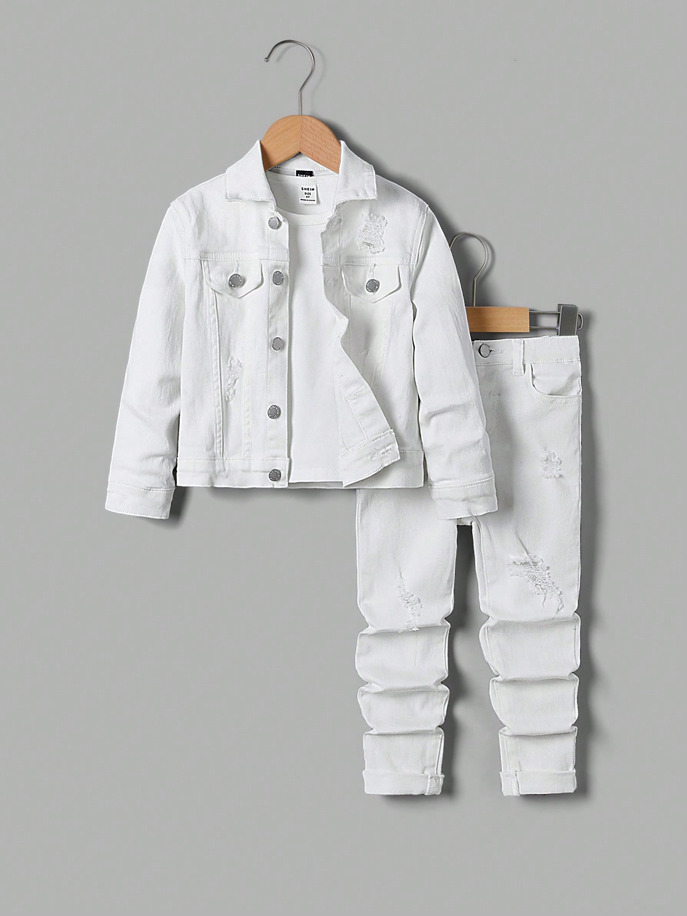 Young Boys Denim Two-piece Outfits