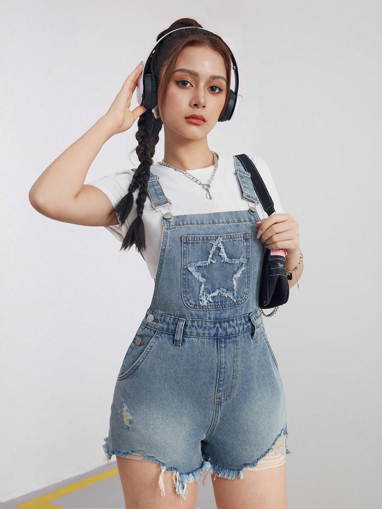 Teen Girls Denim Overalls & Jumpsuits