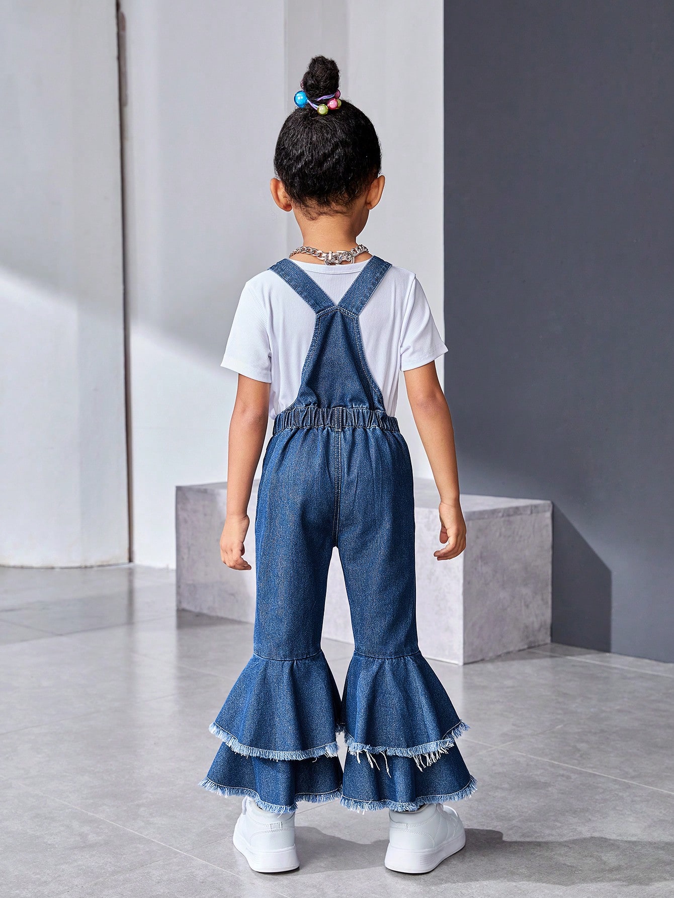 Young Girls Denim Overalls & Jumpsuits