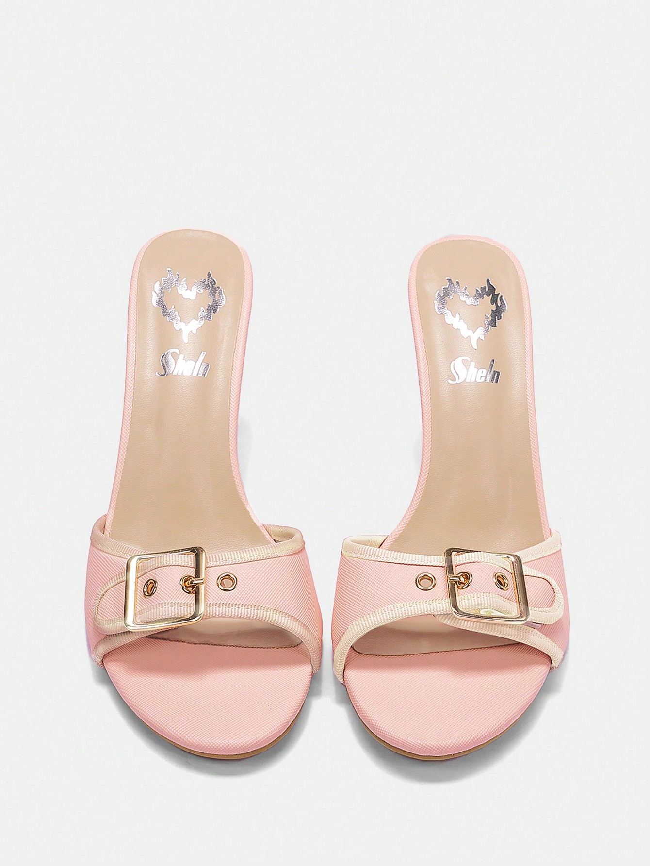 In Baby Pink Women Heeled Sandals