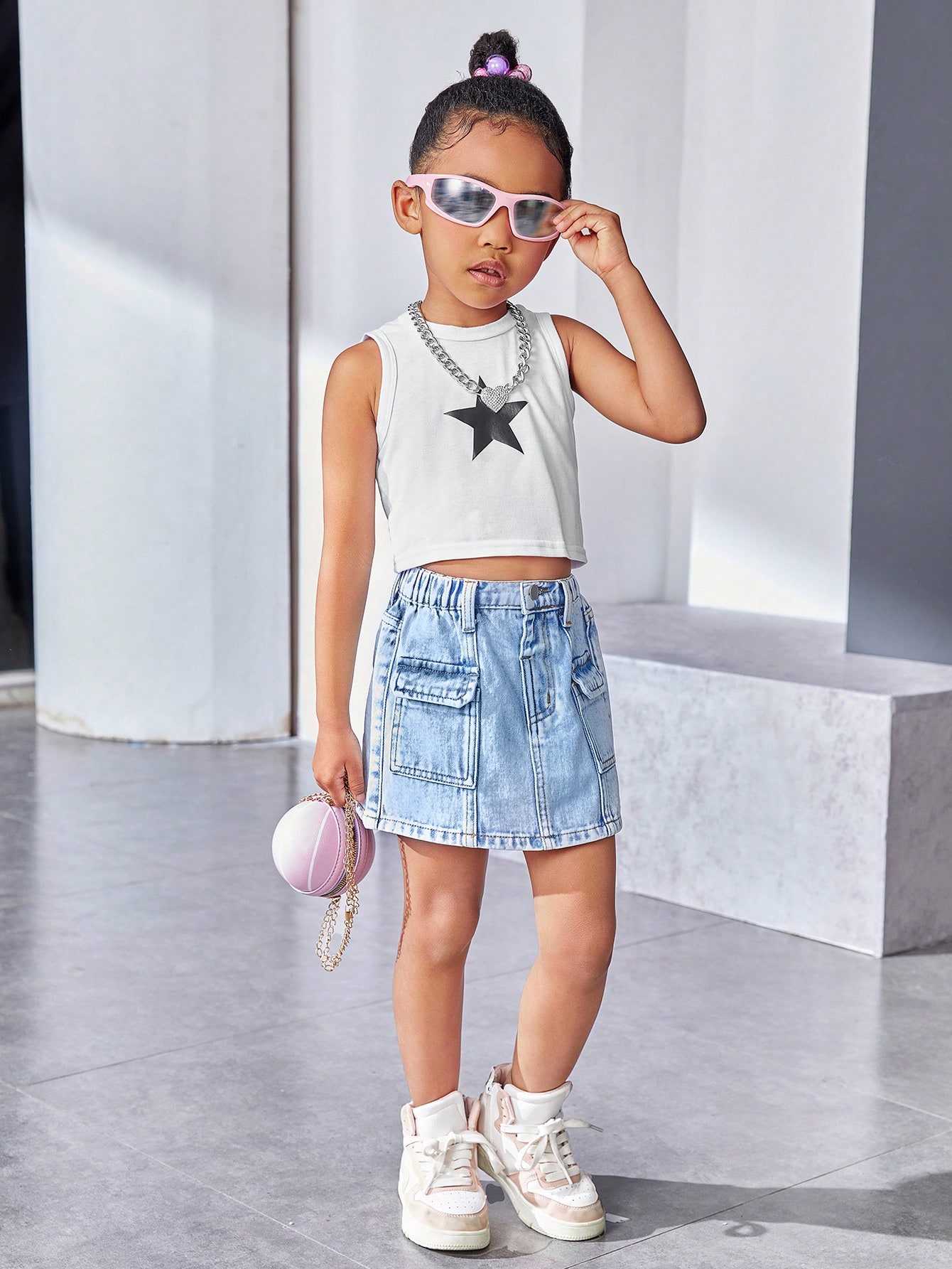 Young Girls Denim Skirts