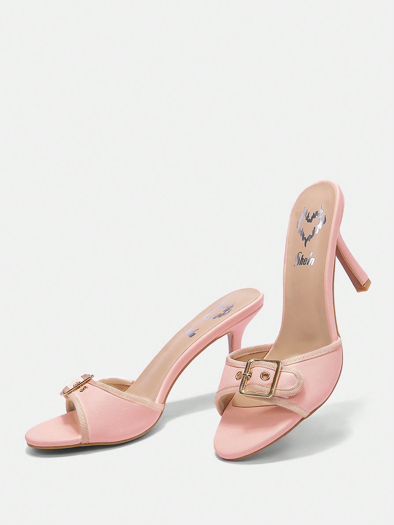 In Baby Pink Women Heeled Sandals