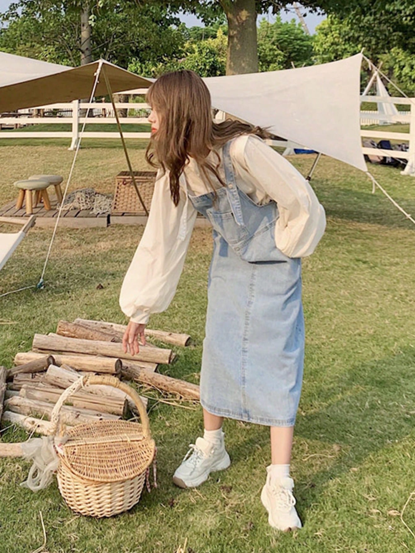 In Blue Women Denim Dresses