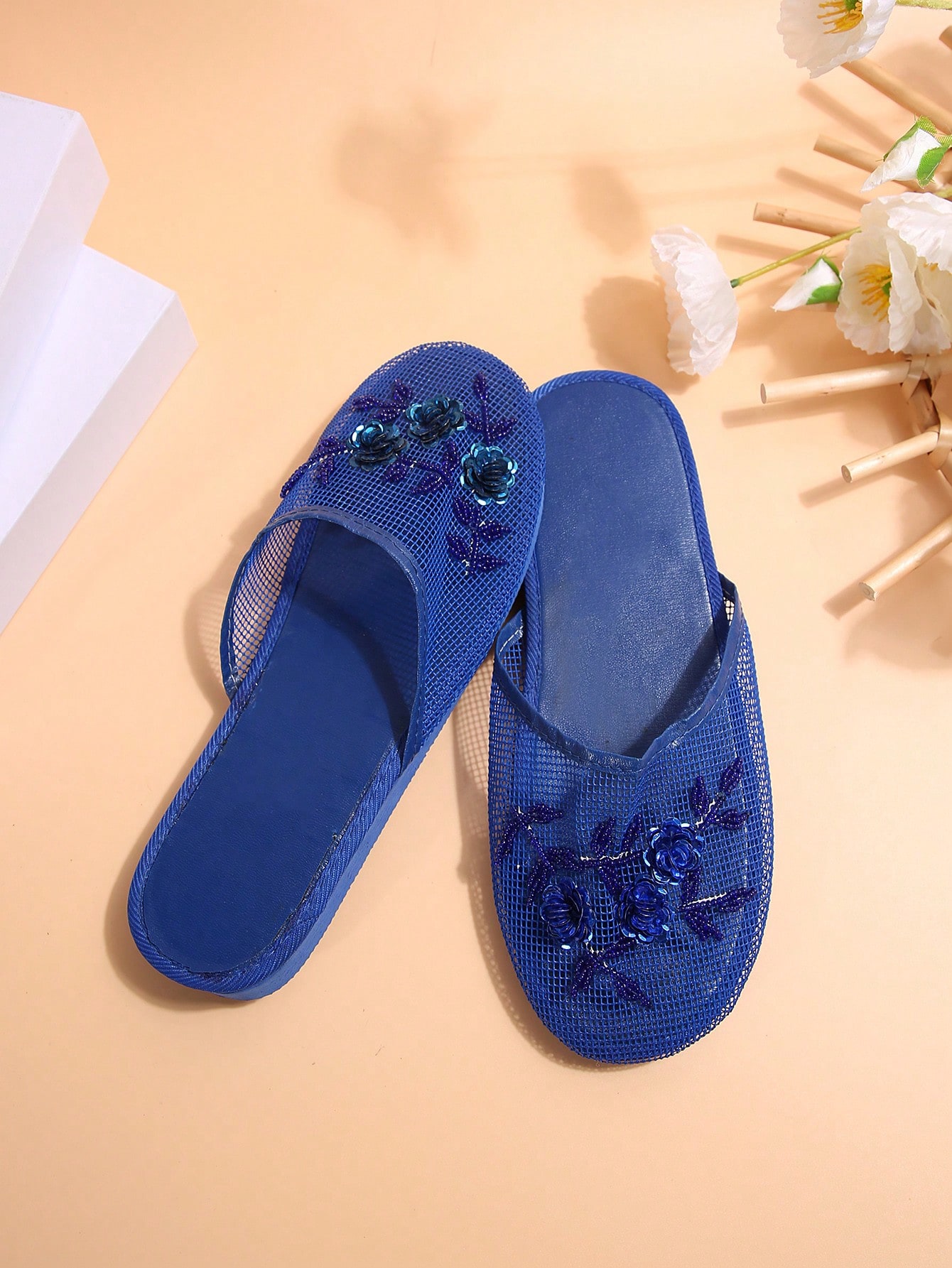 In Royal Blue Women Flats