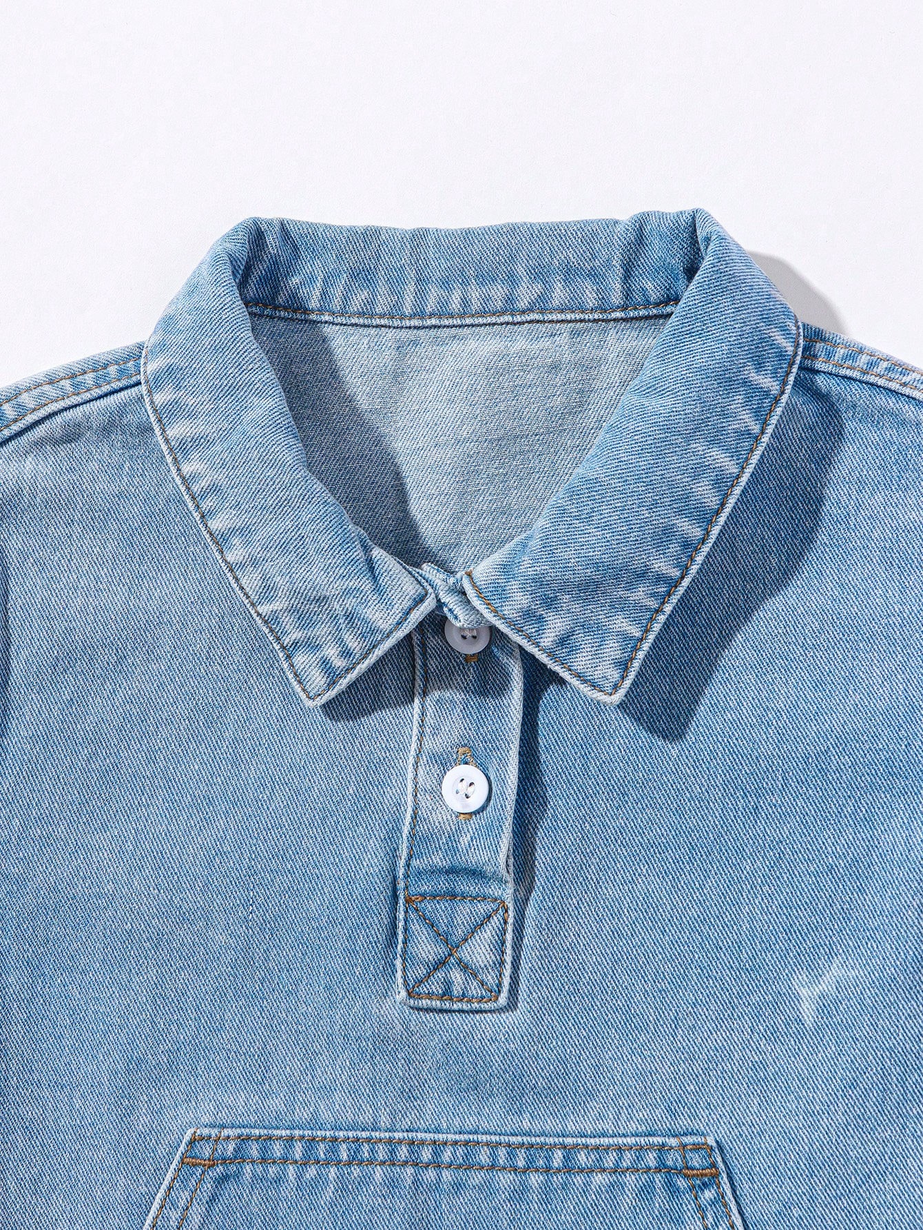 Young Boys Denim Two-piece Outfits