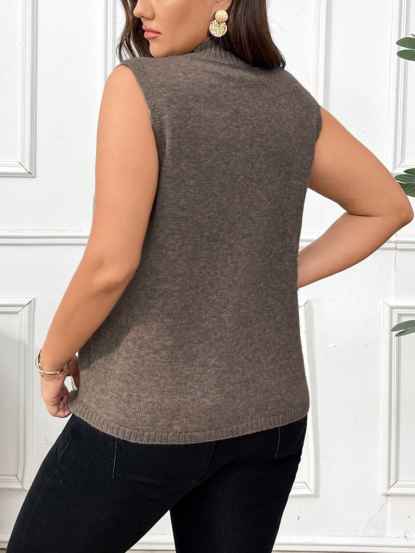 In Casual Plus Size Sweater Vests