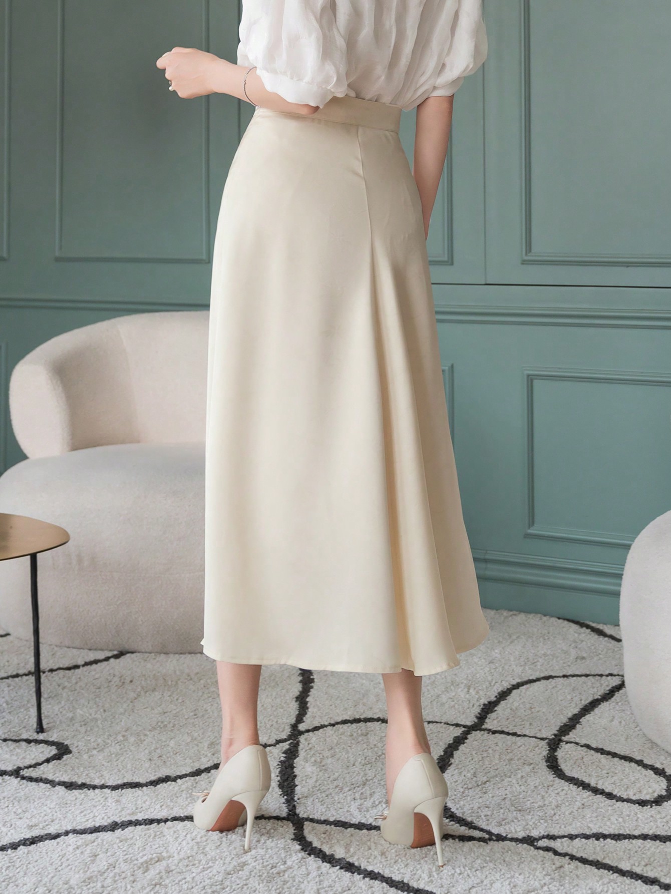 In Beige Women Skirts