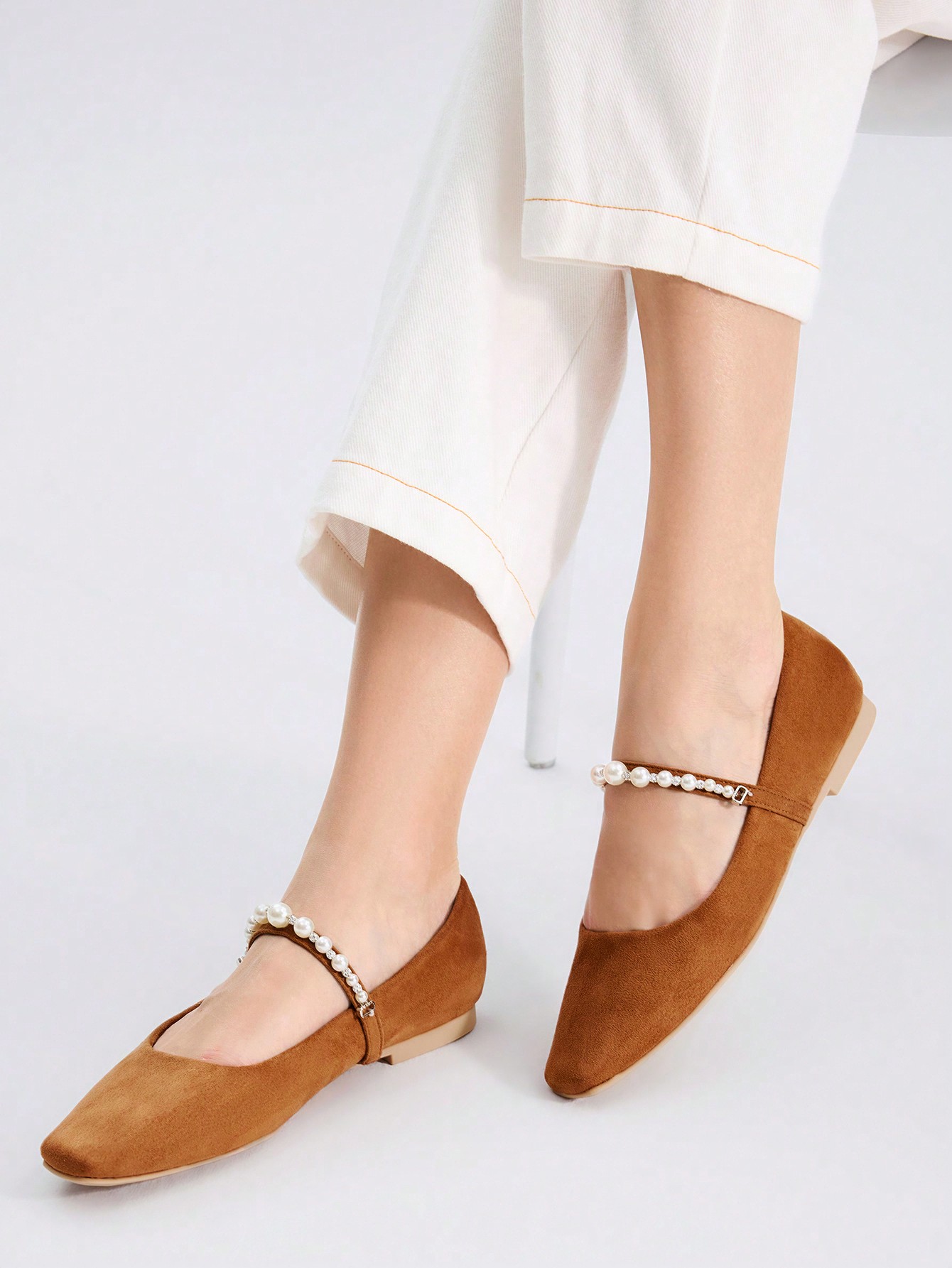 In Coffee Brown Women Flats