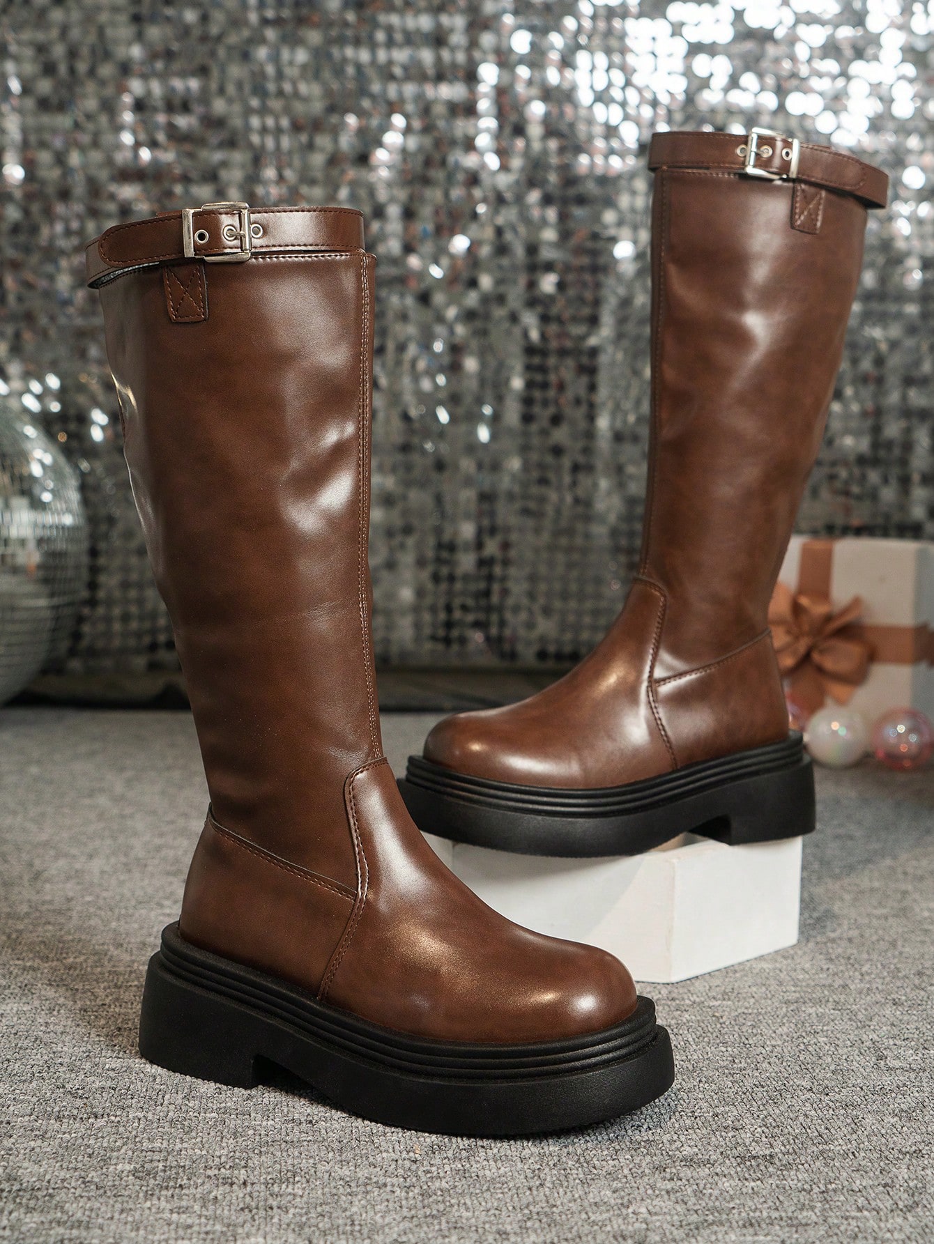 In Brown Women Mid-Calf Boots