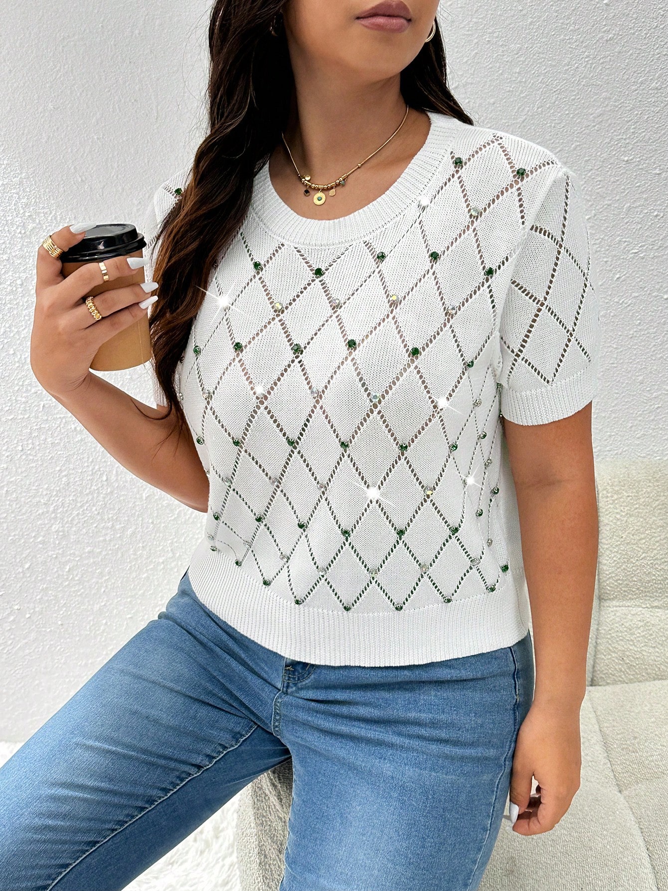 In Casual Plus Size Knit Tops