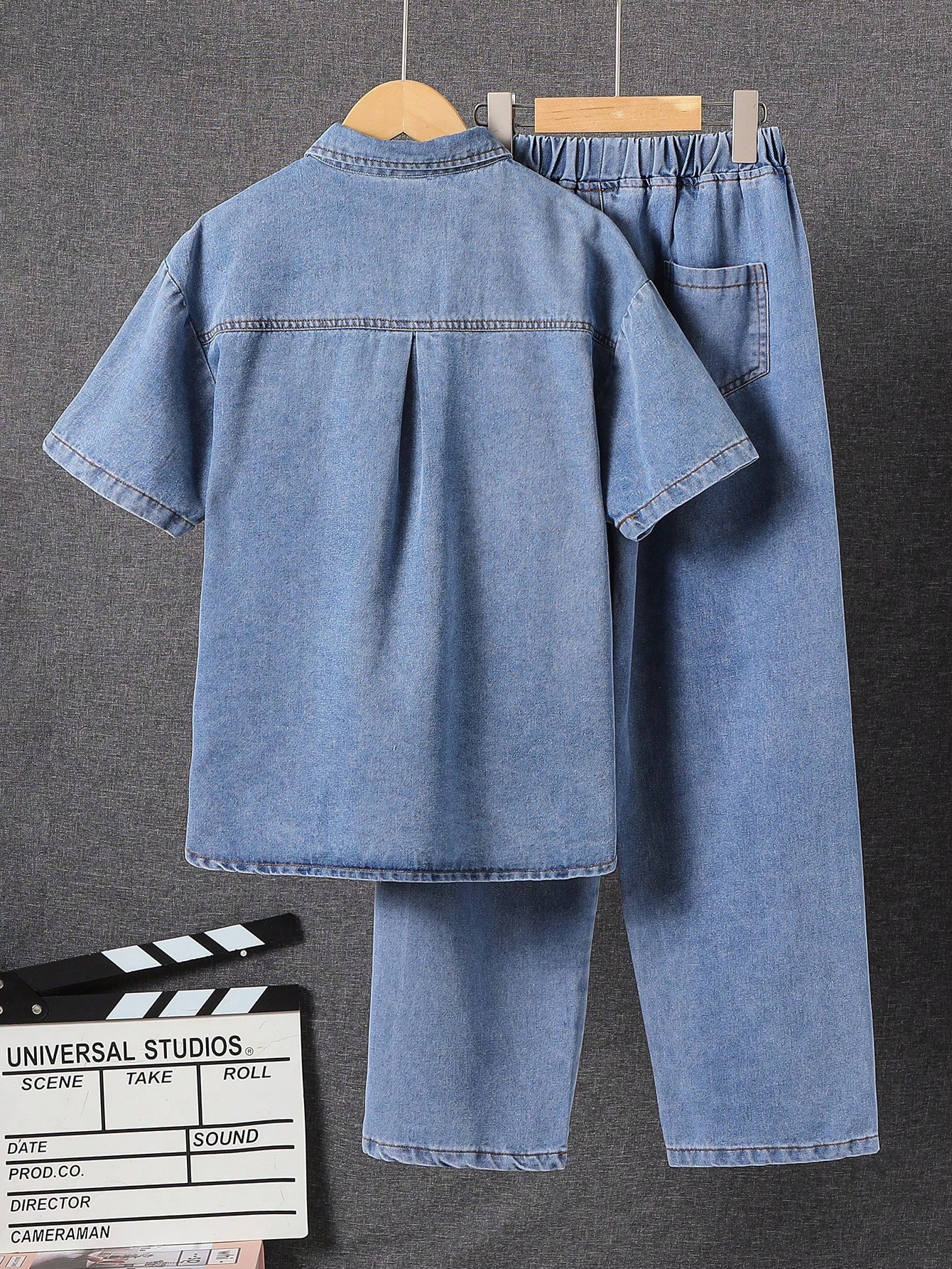 Tween Boys Denim Two-piece Outfits