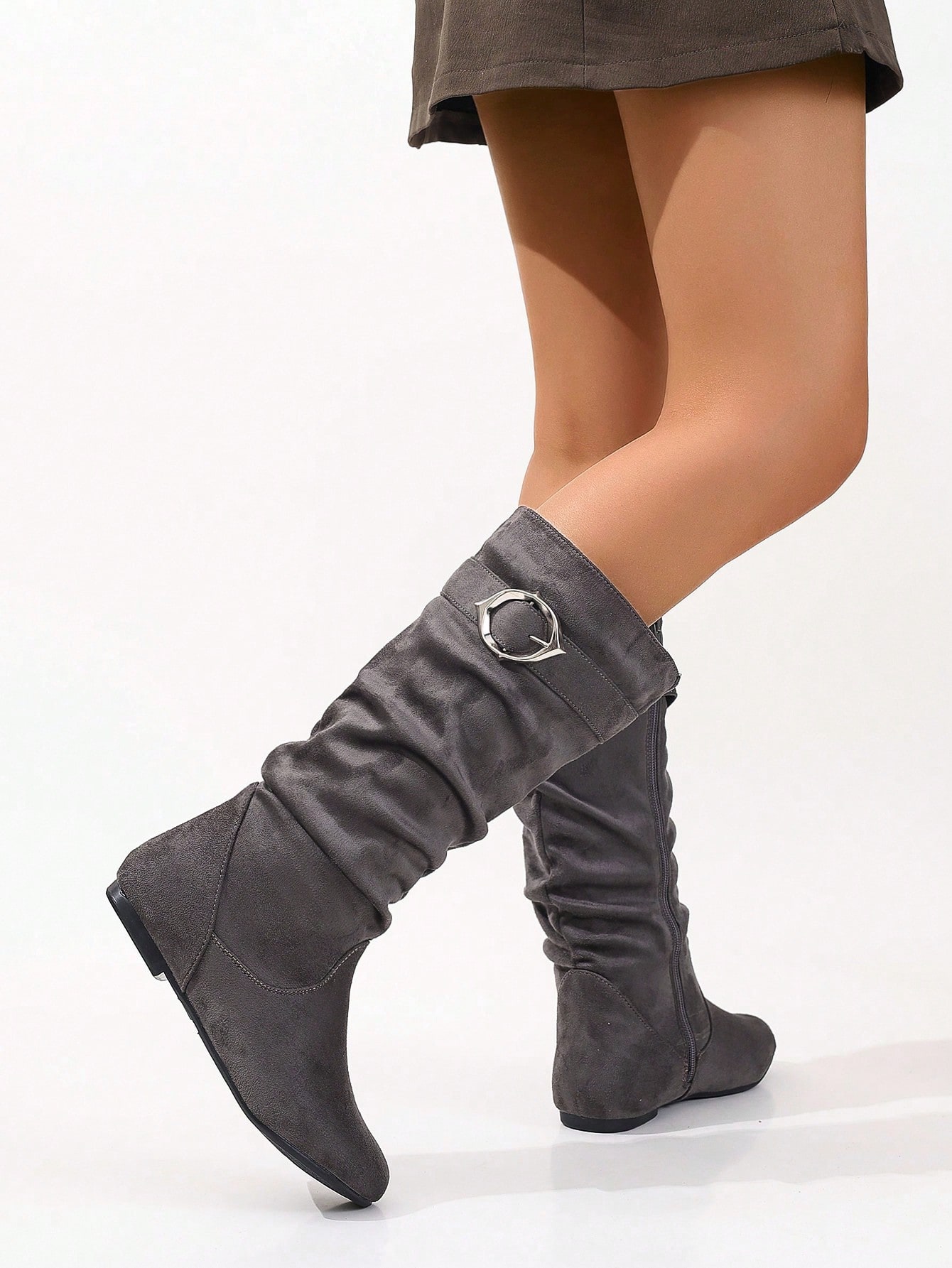 In Grey Women Fashion Boots