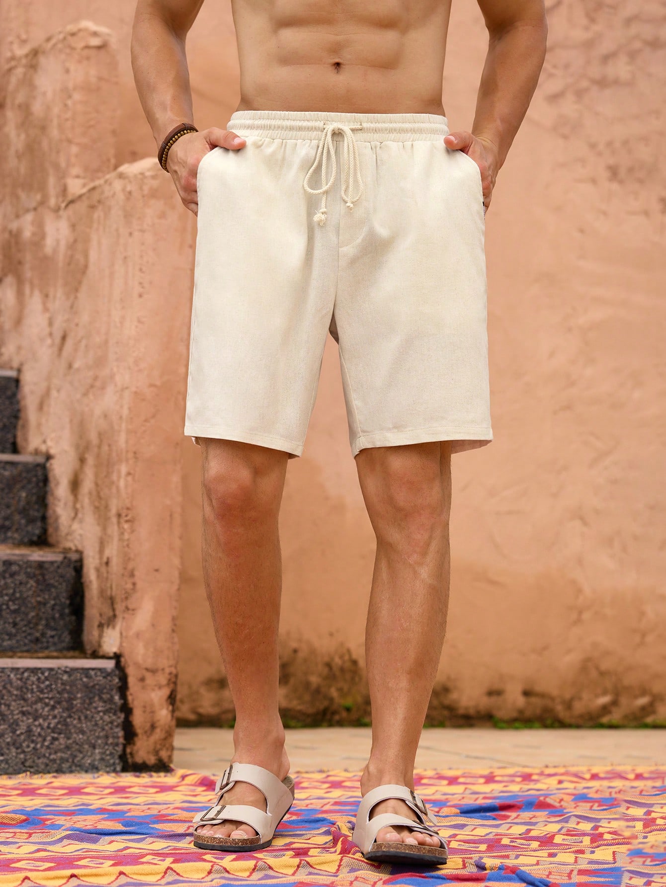 Men Linen Shorts