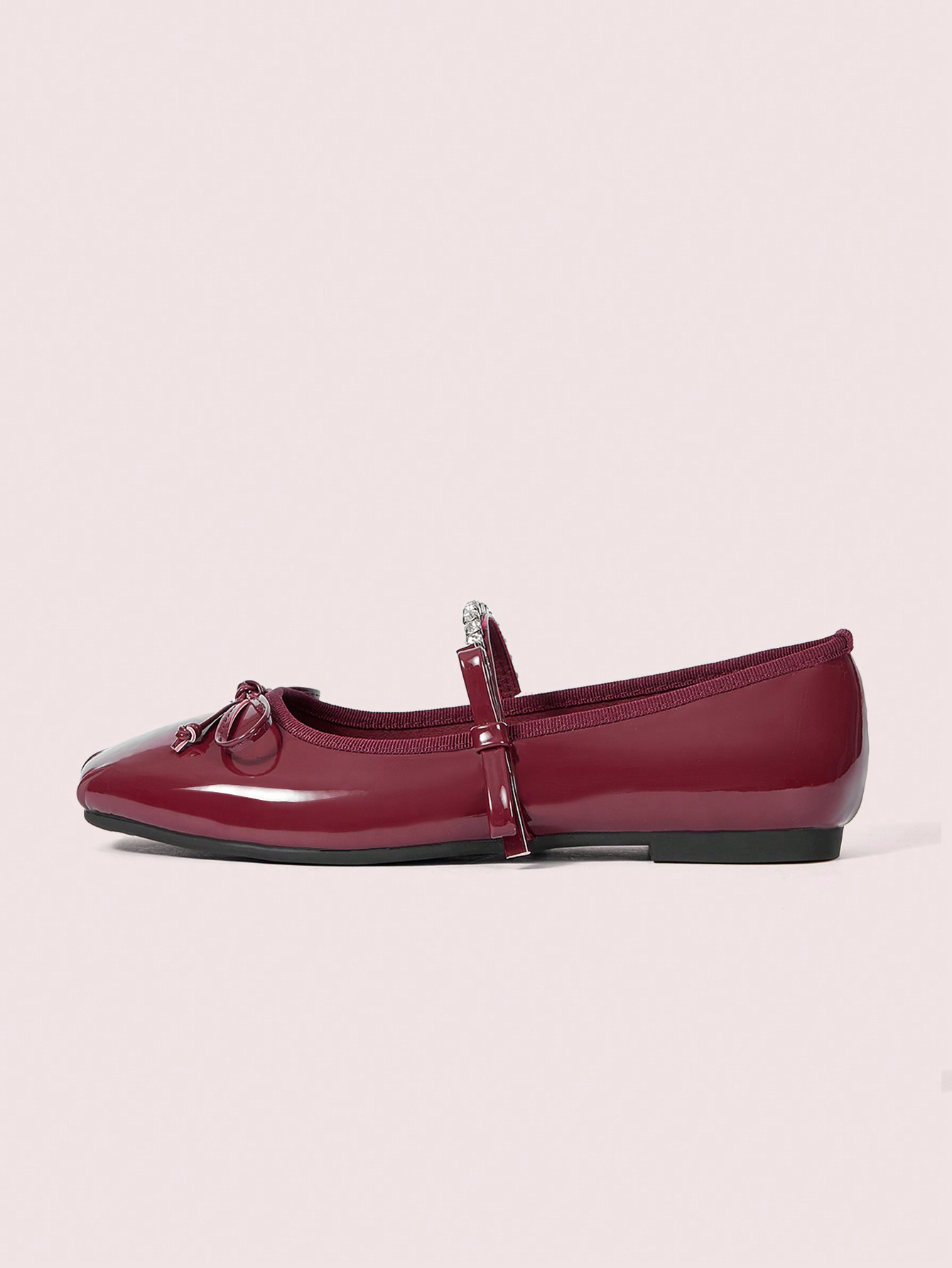 In Burgundy Women Flats