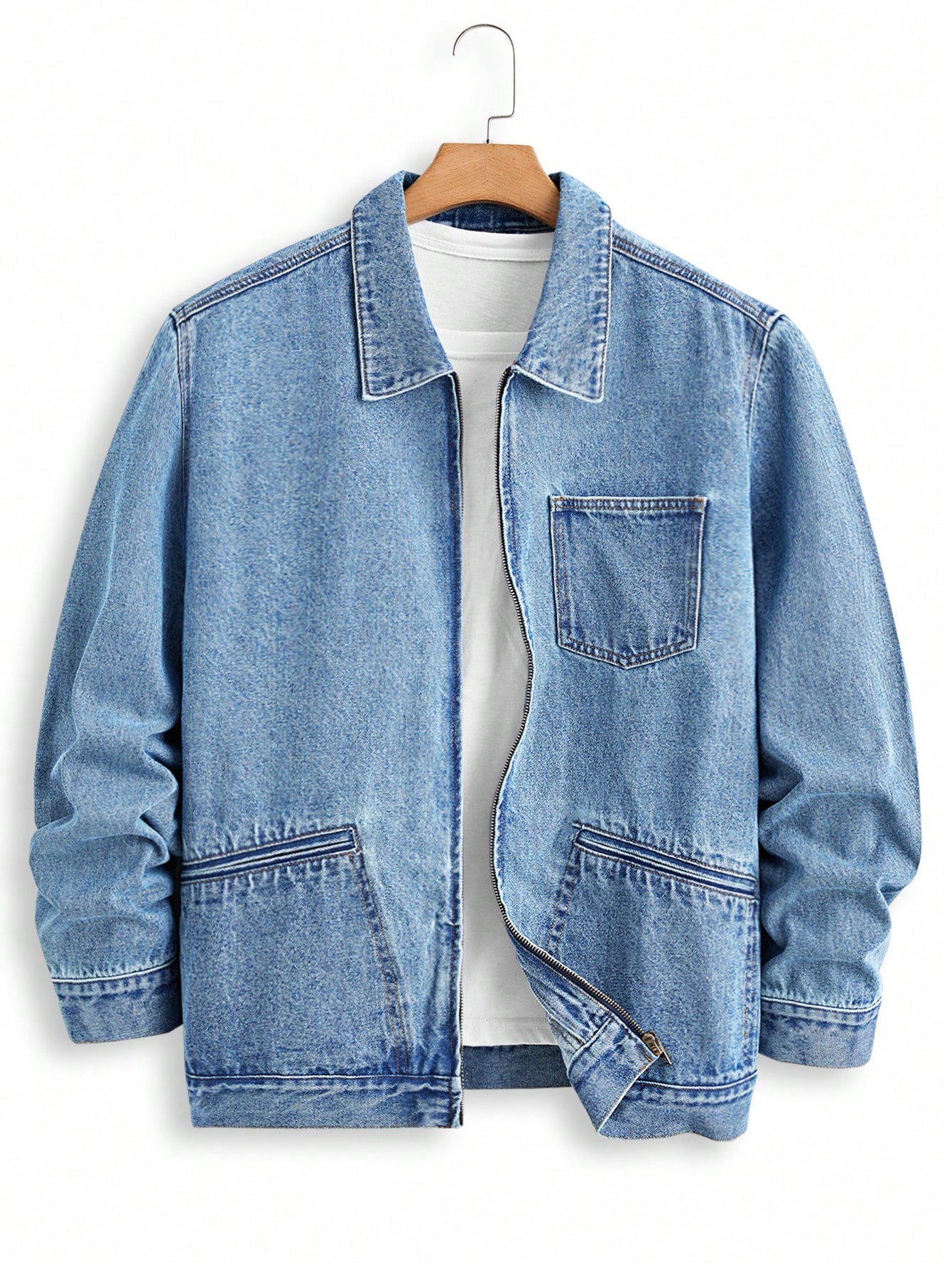 Men Plus Size Denim Jackets