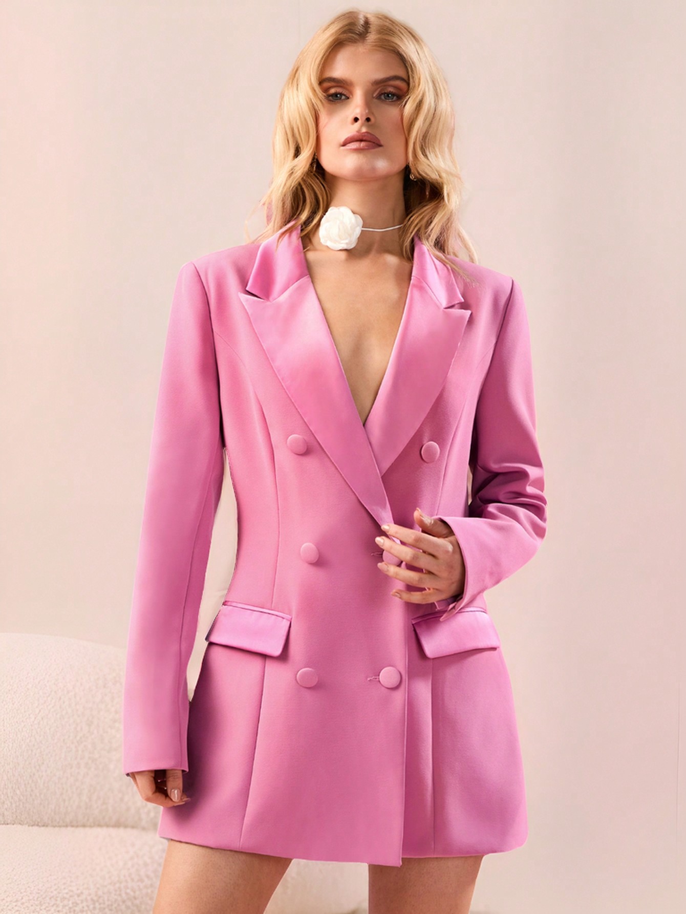 In Pink Women Blazers