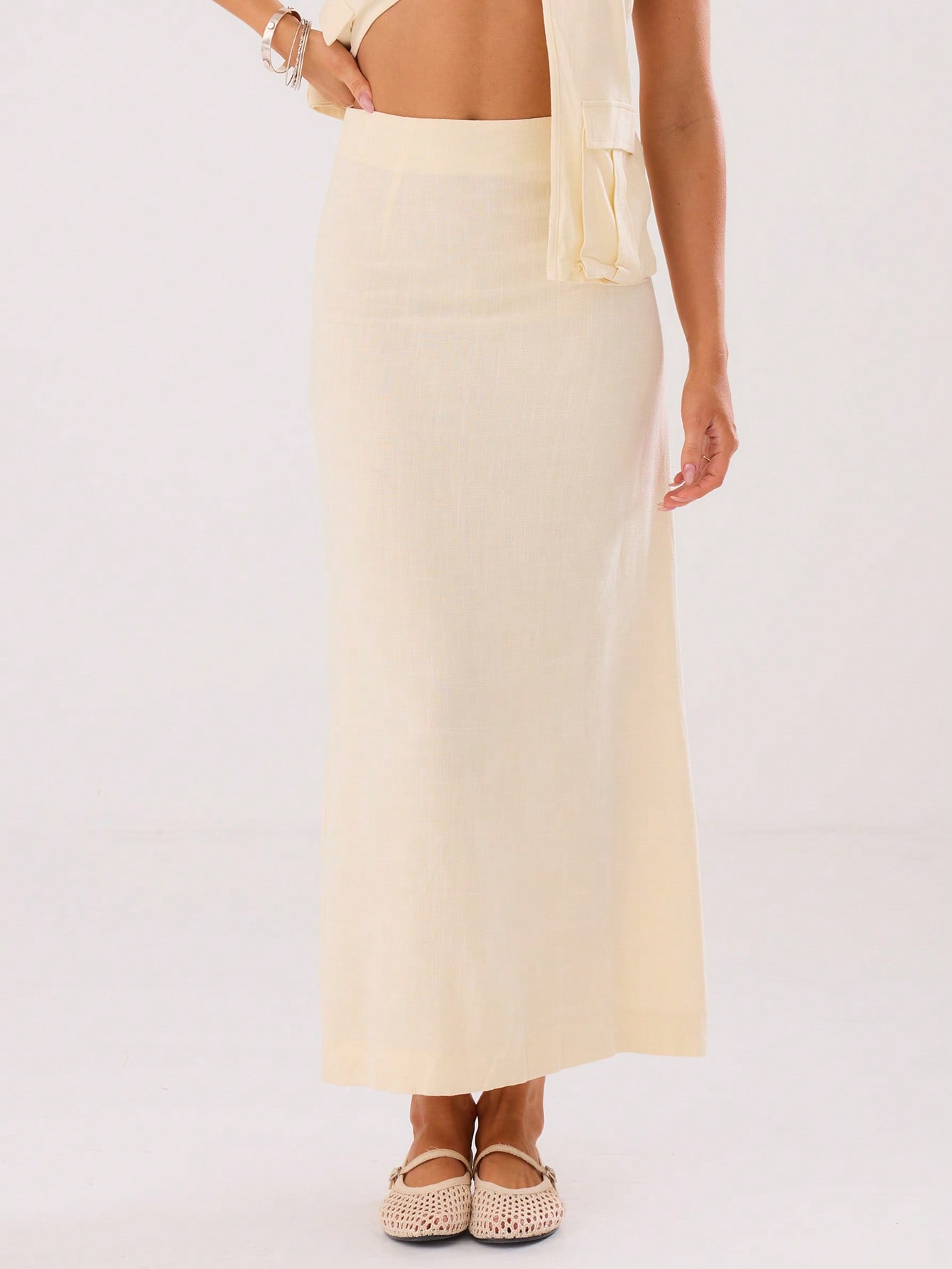 In Beige Women Skirts