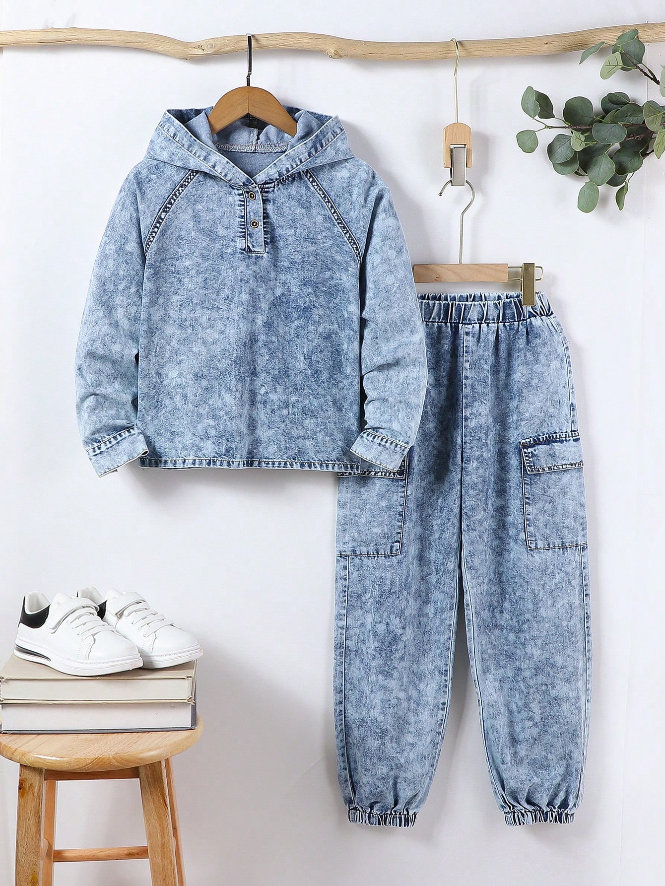 Tween Boys Denim Two-piece Outfits