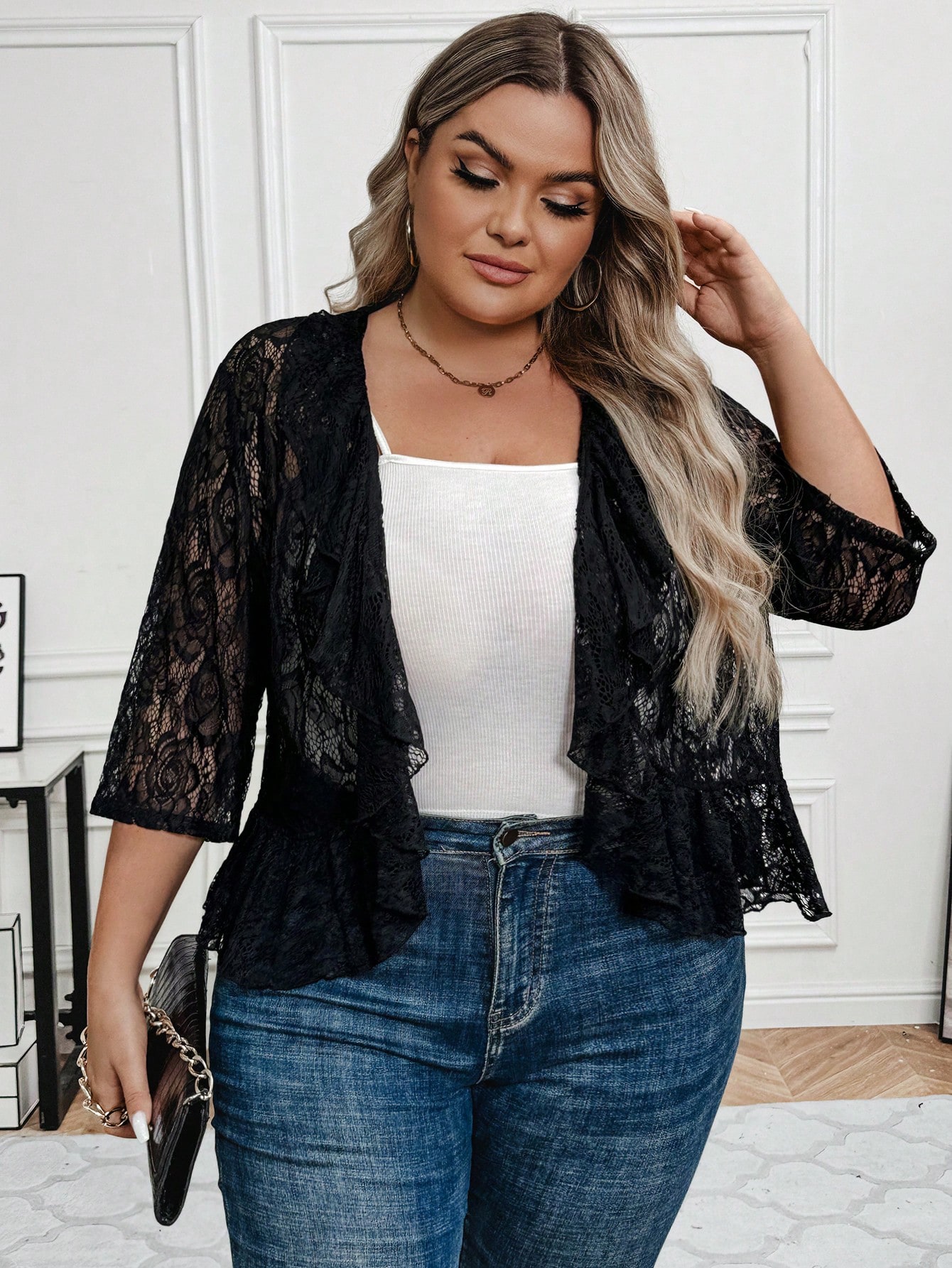 In Black Plus Size Jackets