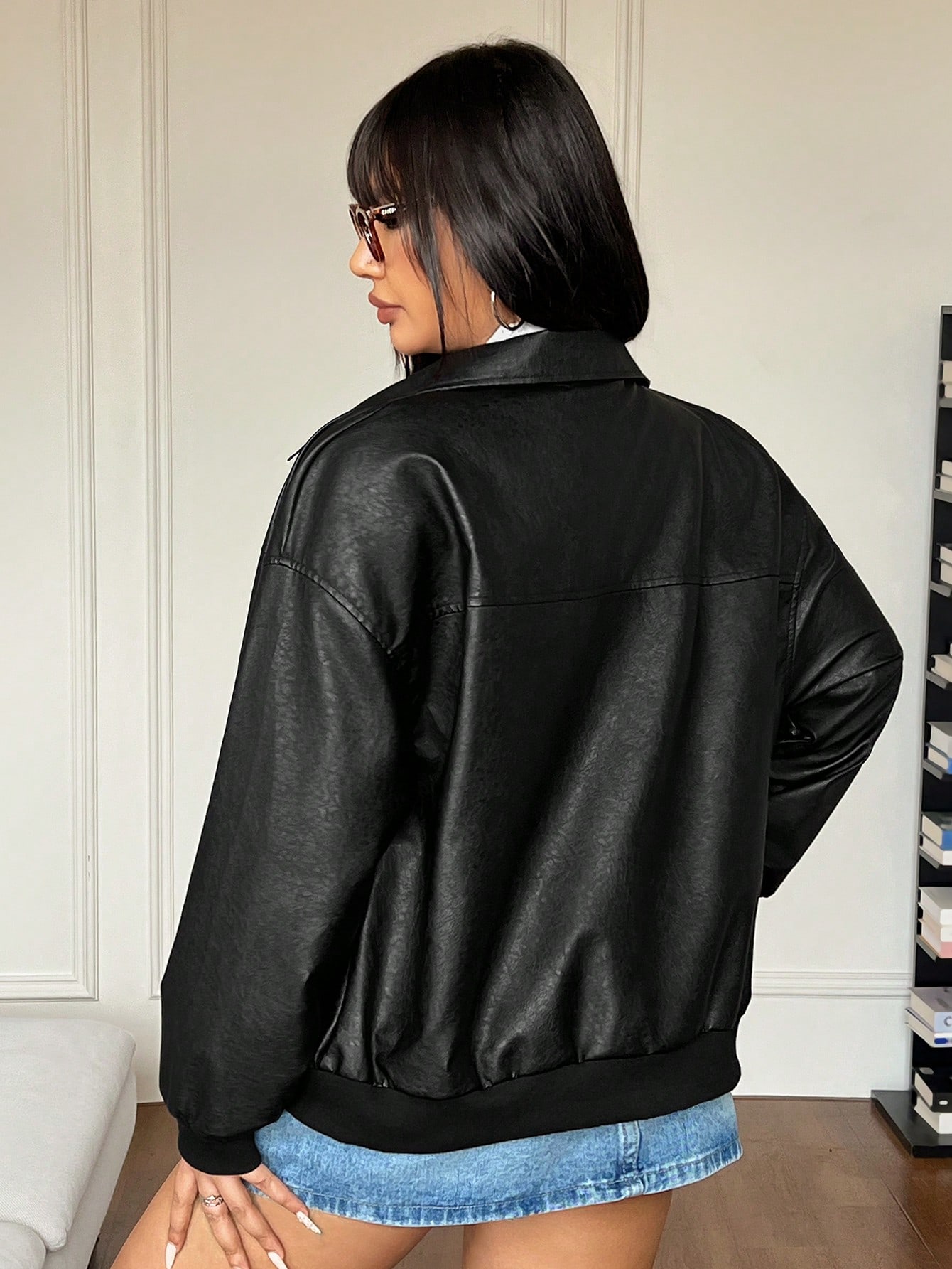 In Black Plus Size Jackets