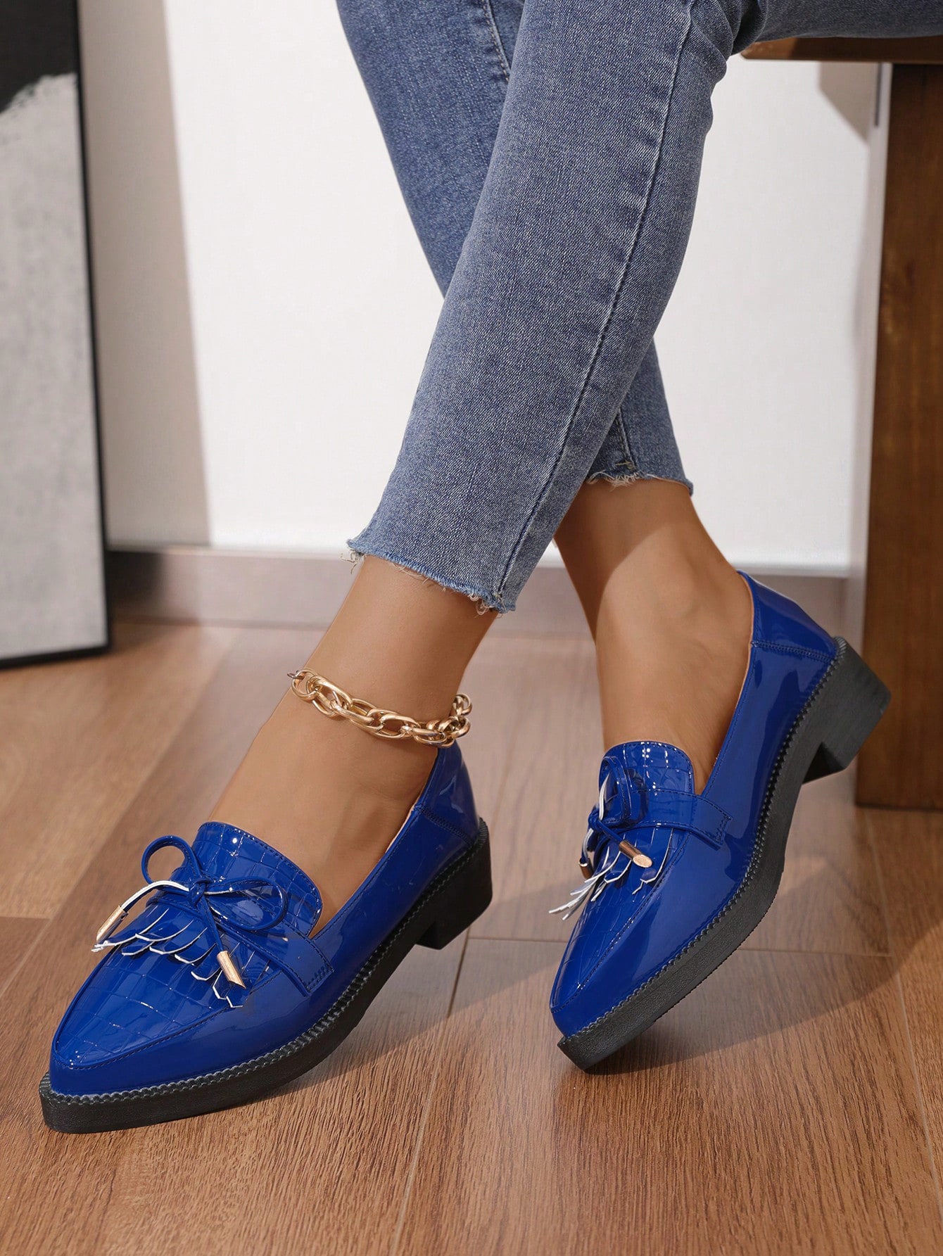 In Royal Blue Women Flats