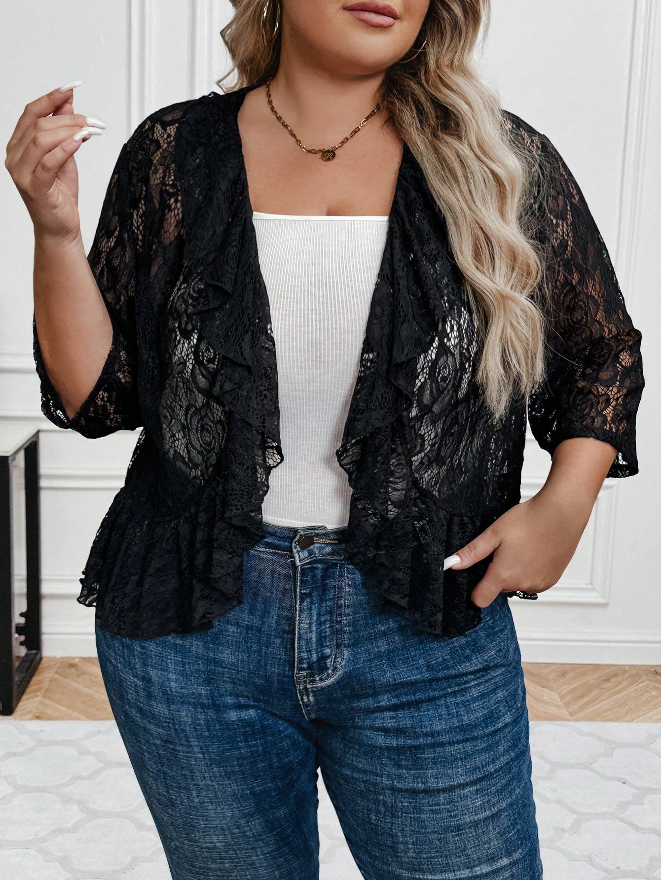 In Black Plus Size Jackets