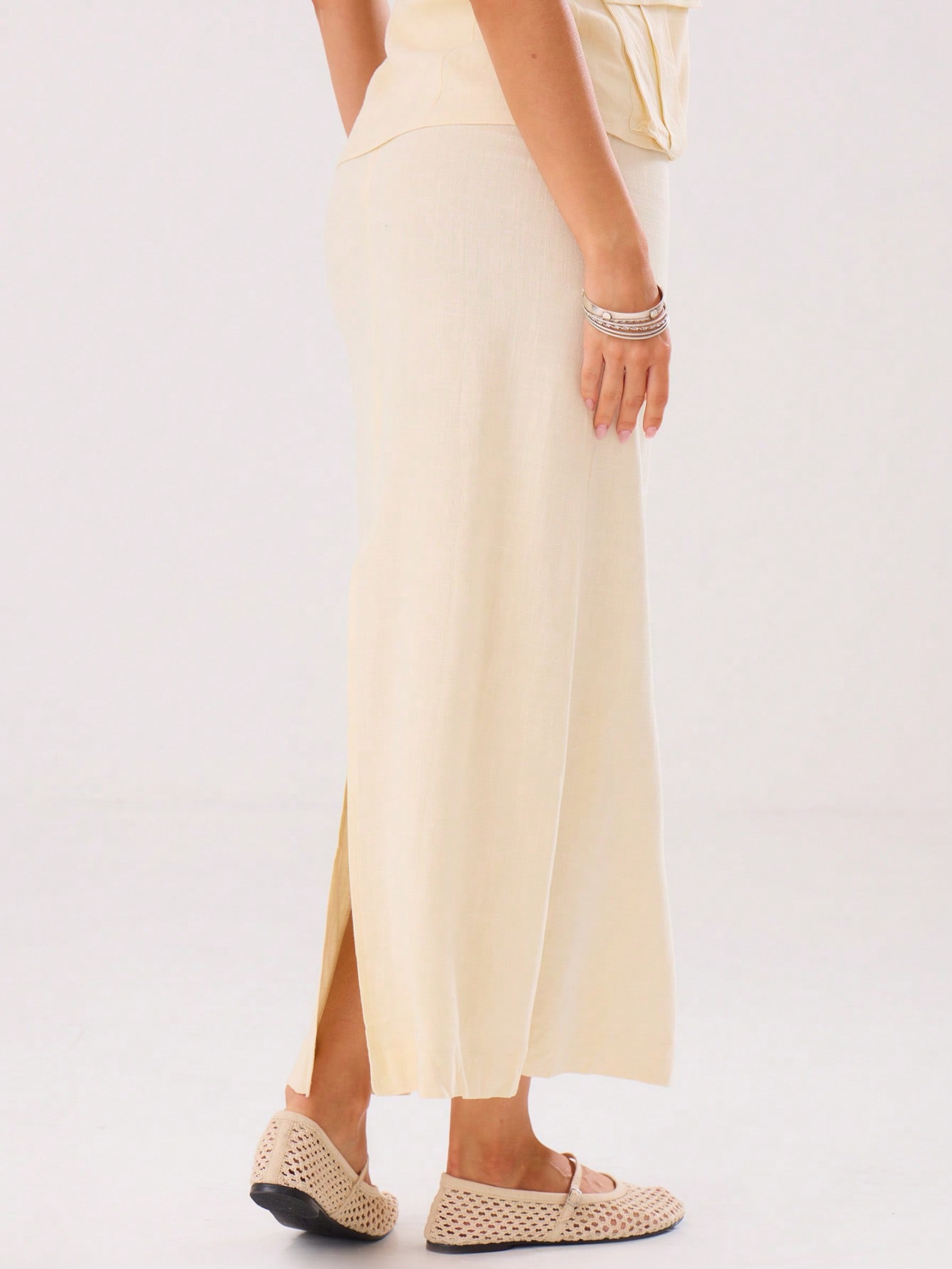 In Beige Women Skirts