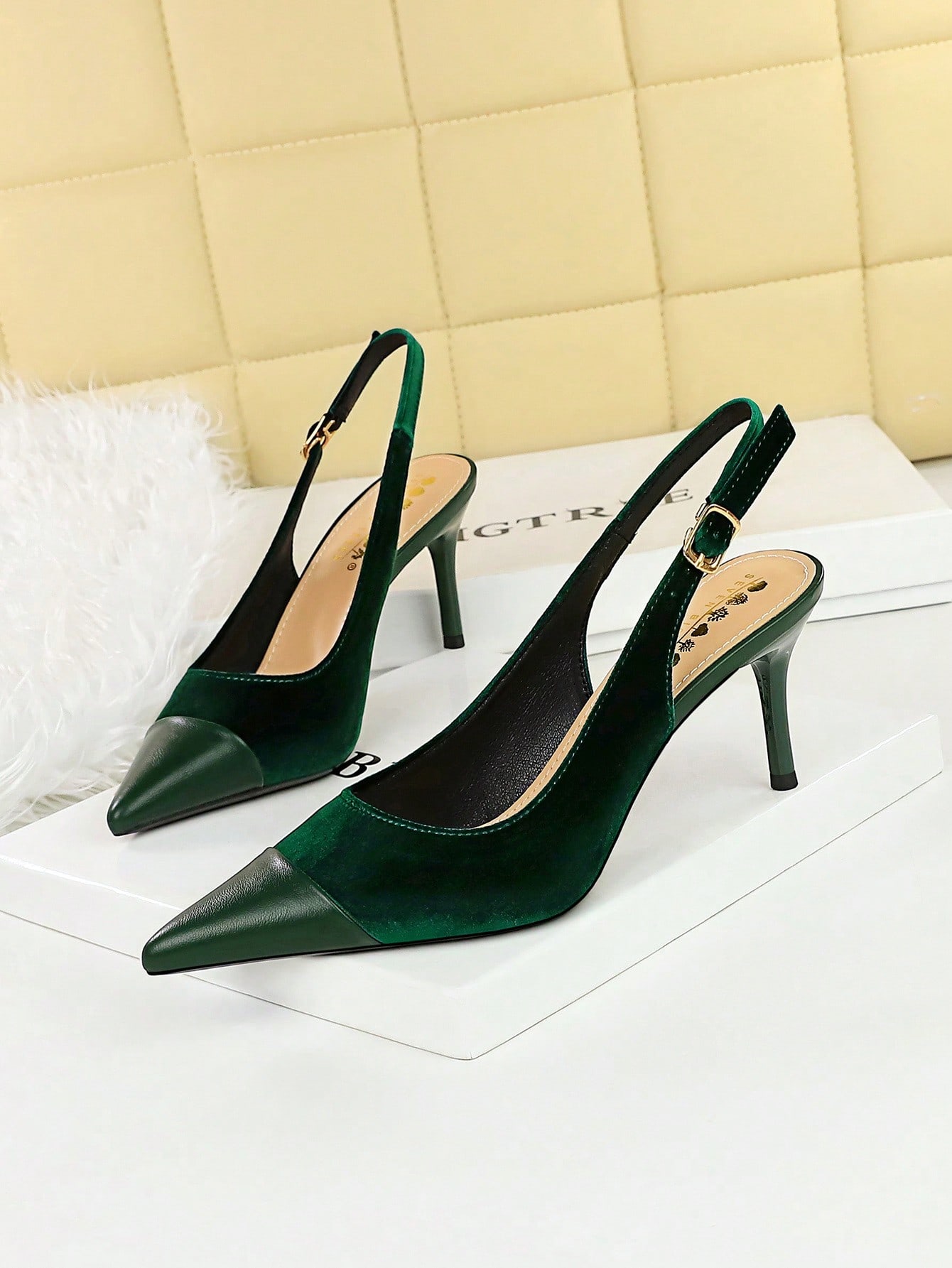 In Green Women Pumps