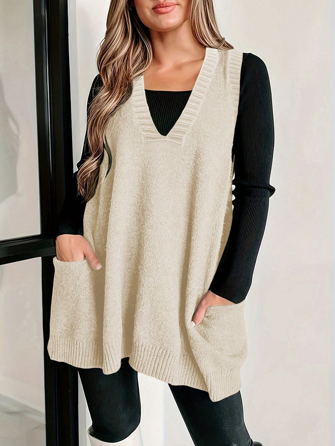 In Casual Plus Size Sweater Vests