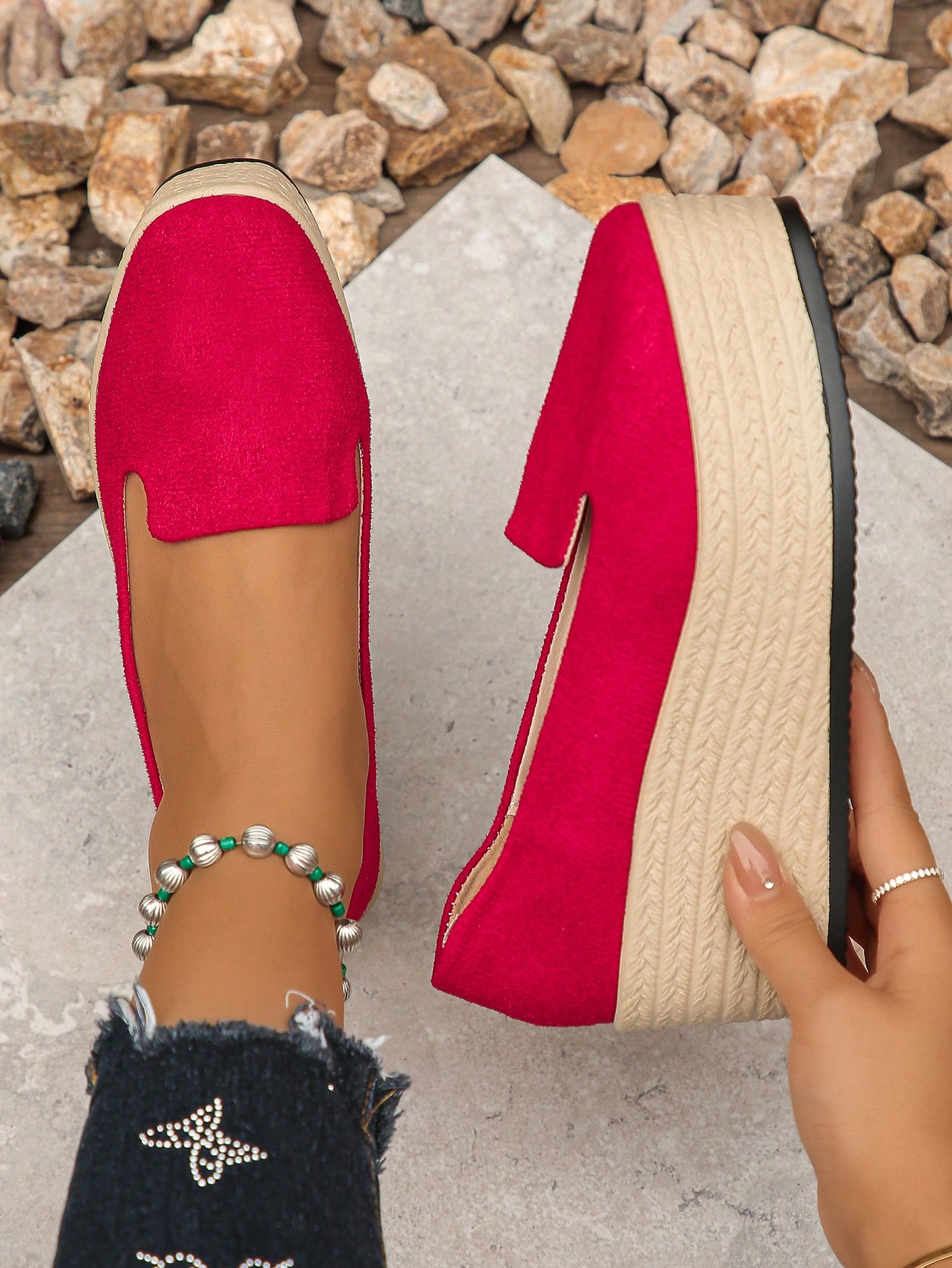 In Red Women Wedges & Flatform