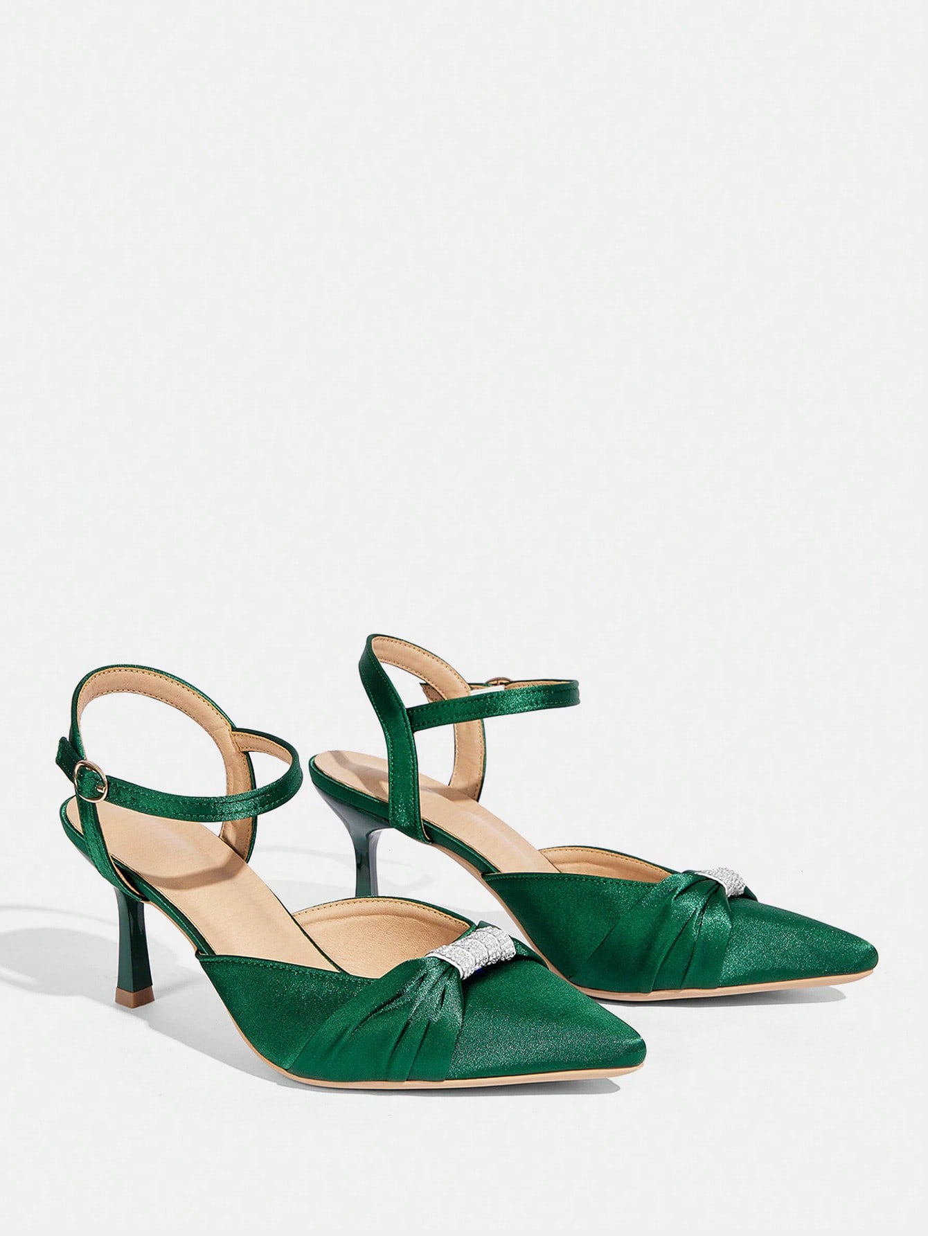 In Dark Green Women Shoes