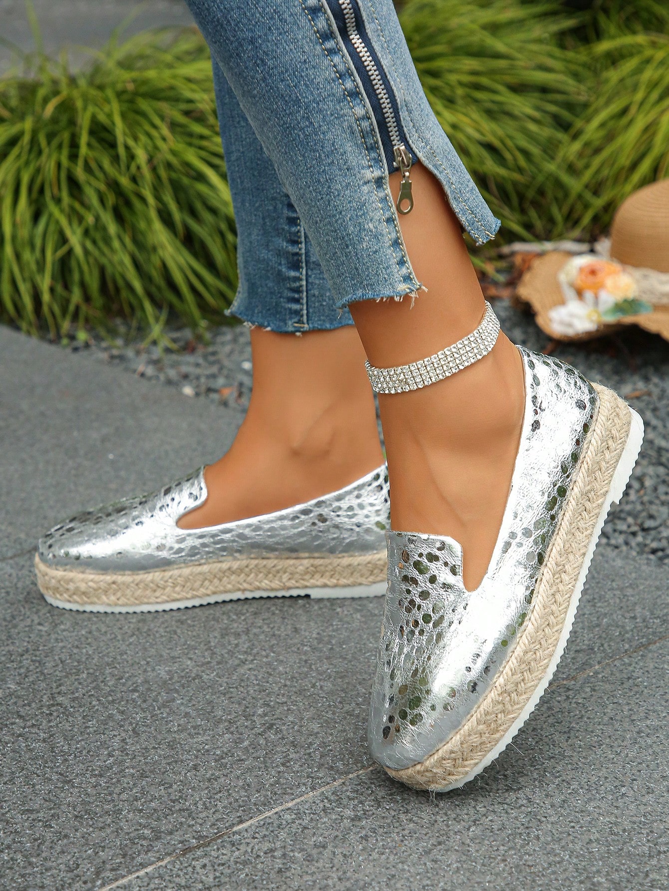 In Silver Women Wedges & Flatform